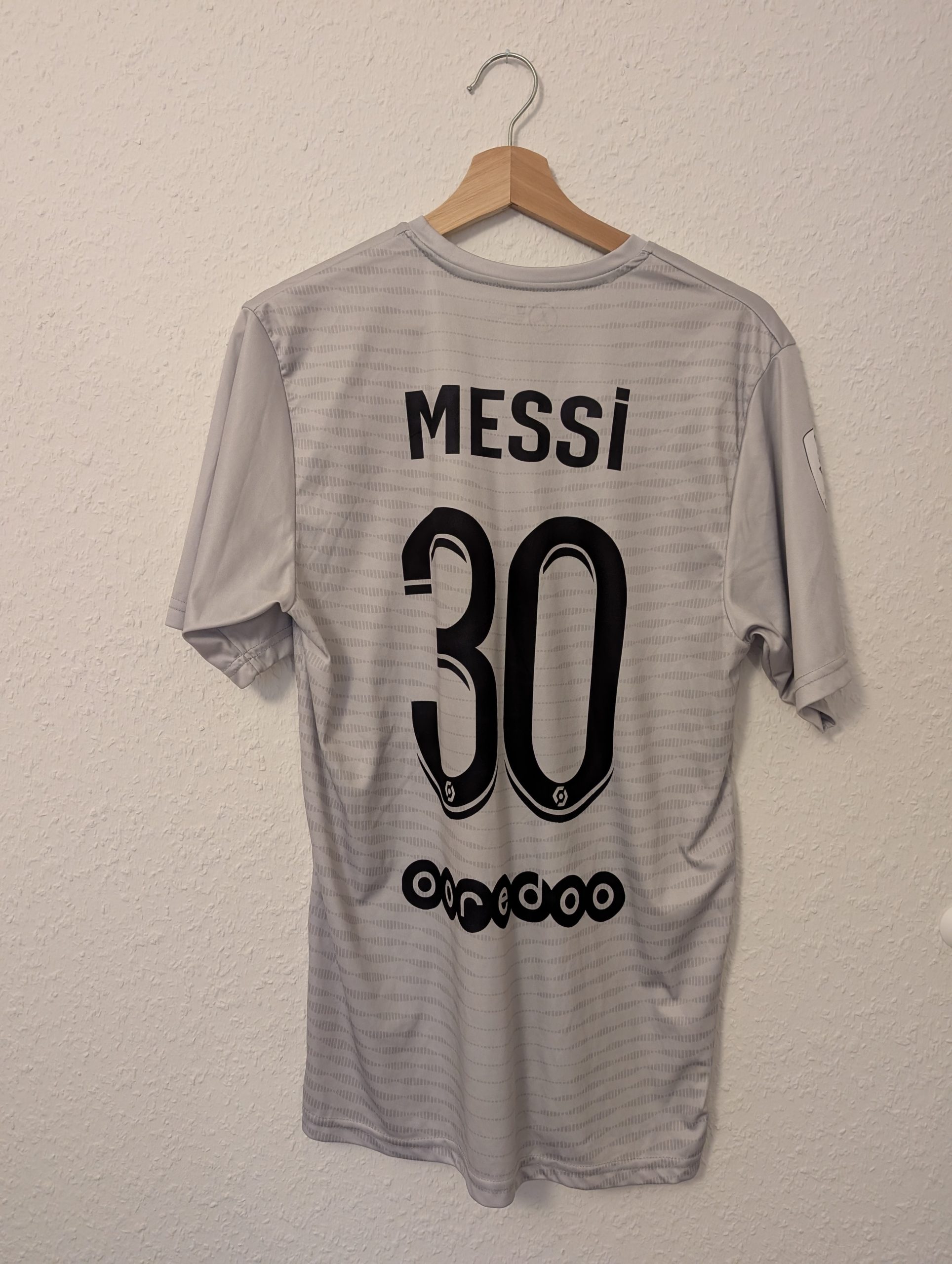 Jordan Grey PSG Messi 30 Football Shirt Large 3001 image 2