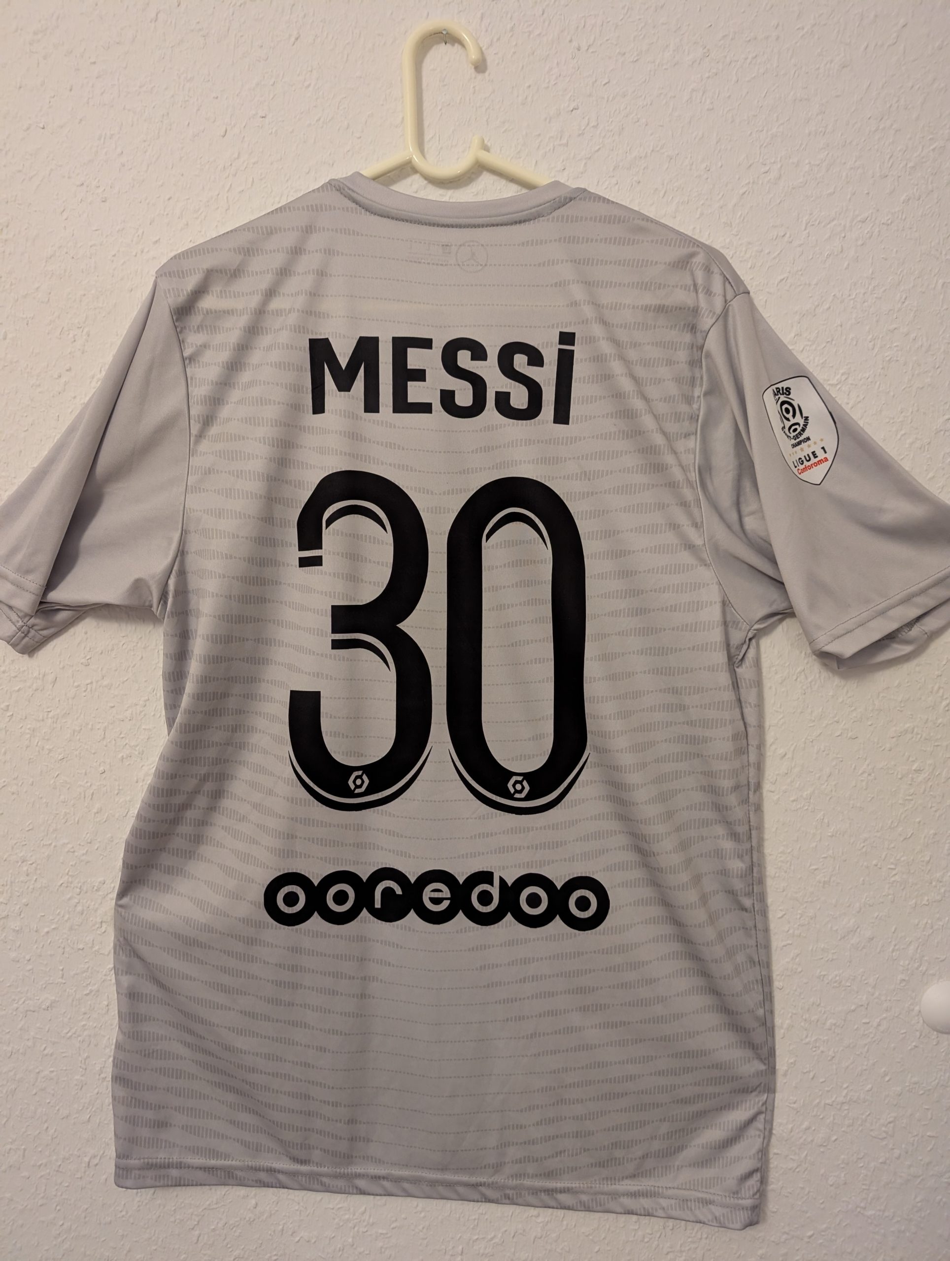 Jordan Grey PSG Messi 30 Football Shirt Large 3001 image 10