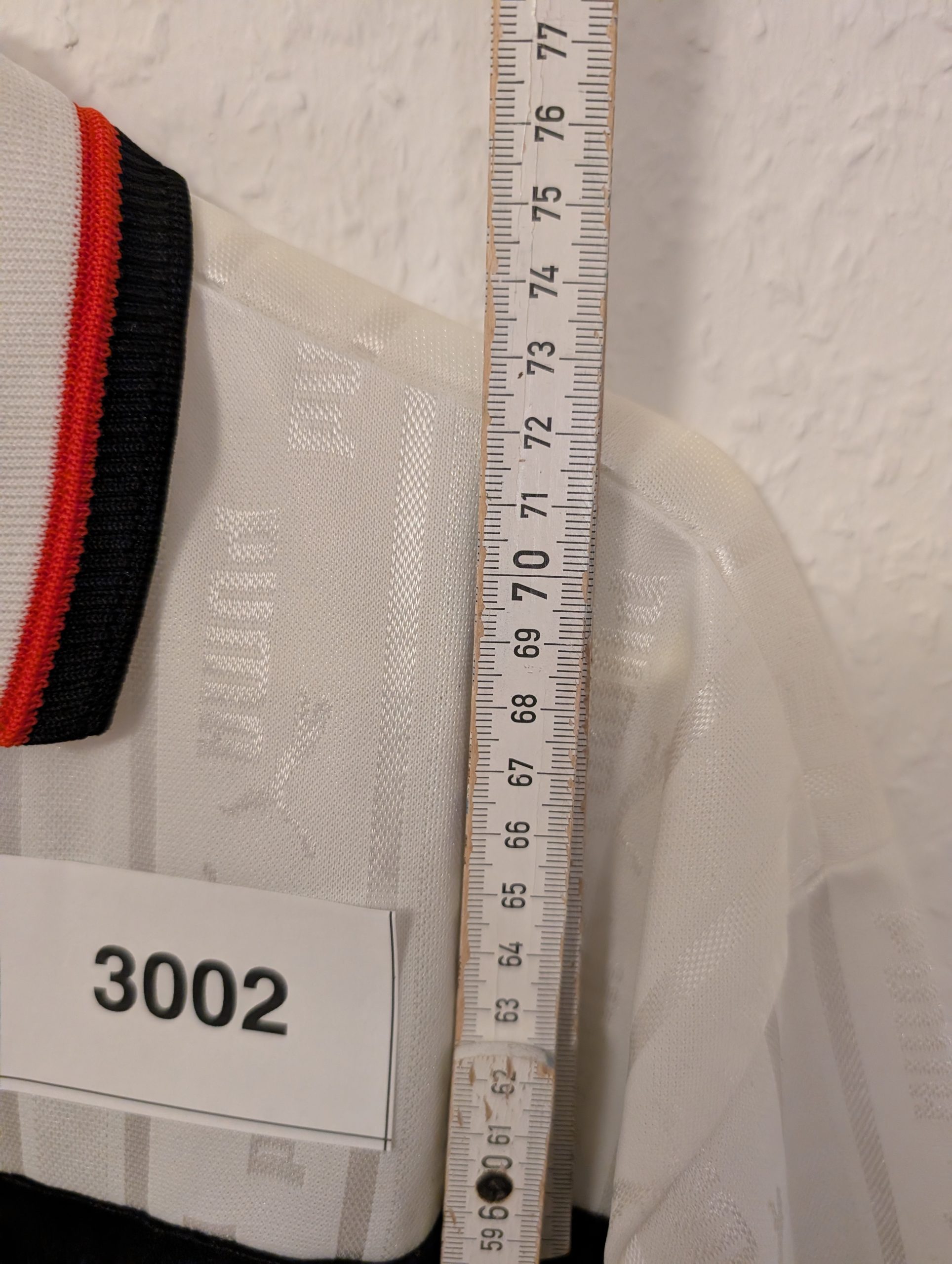 Puma White & Black Vintage Soccer Jersey CAN 6 L 3002 image 6