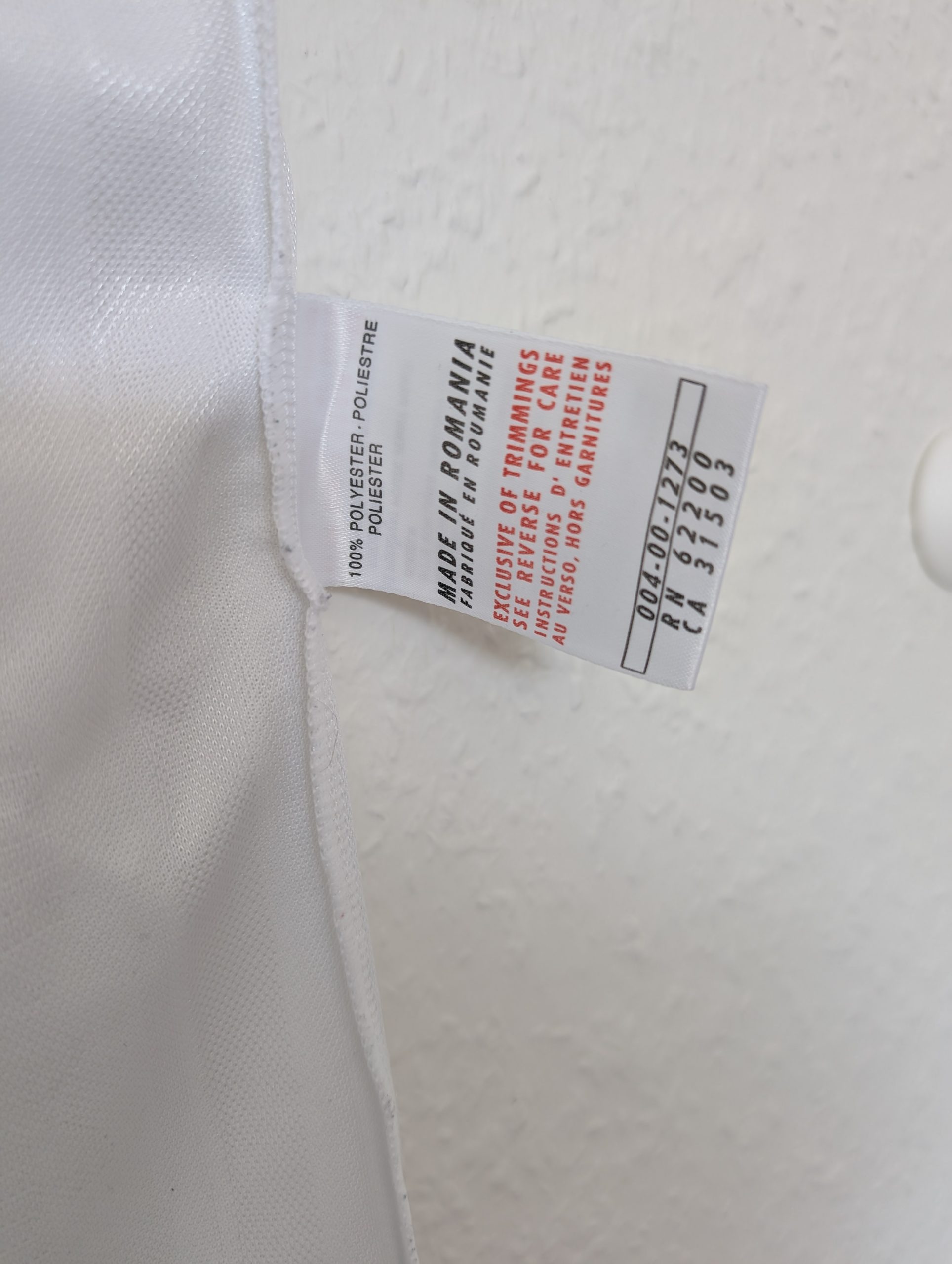 Puma White & Black Vintage Soccer Jersey CAN 6 L 3002 image 10