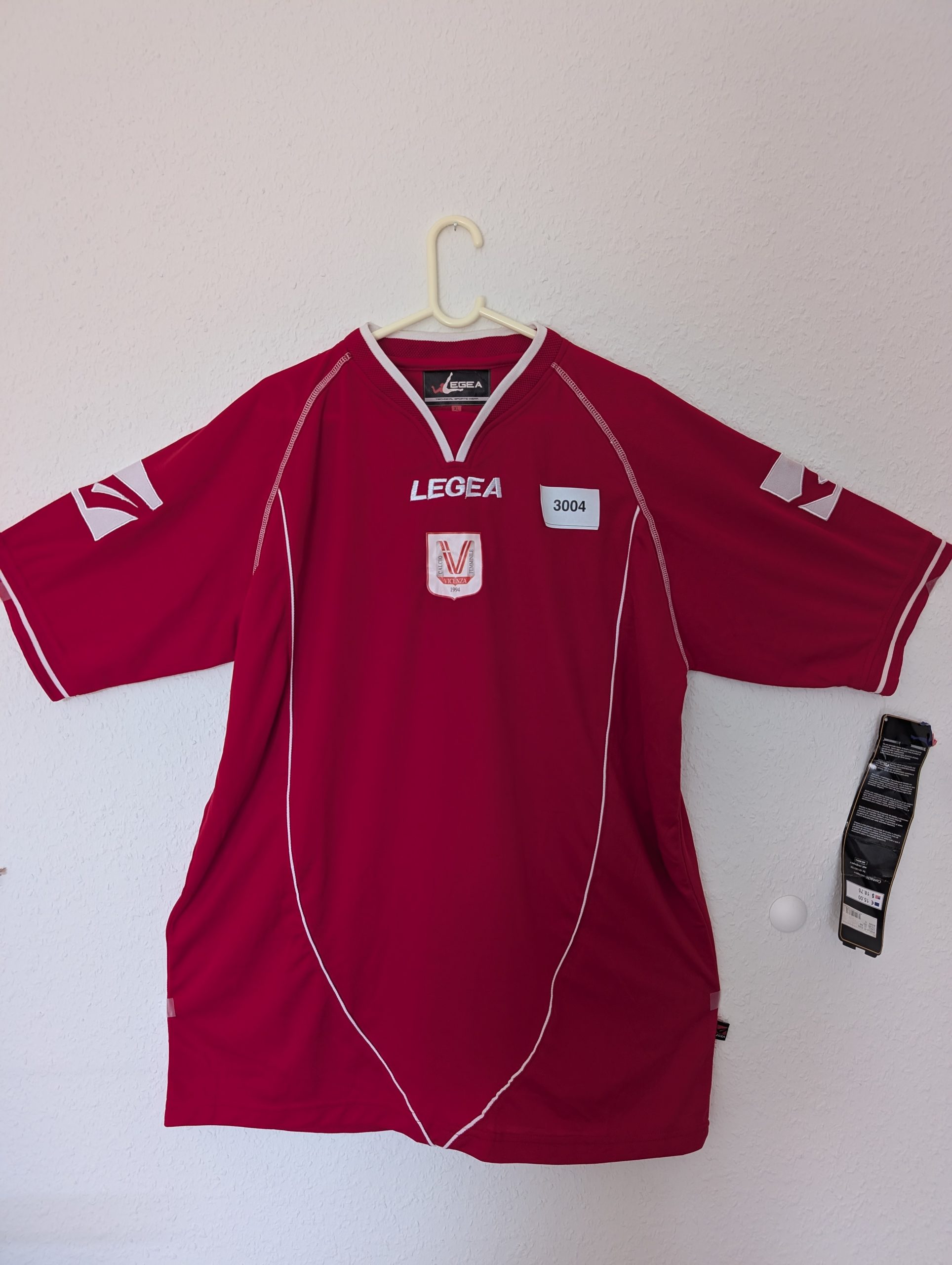 Legea Red Sports Jersey XL Technical Sportswear 3004