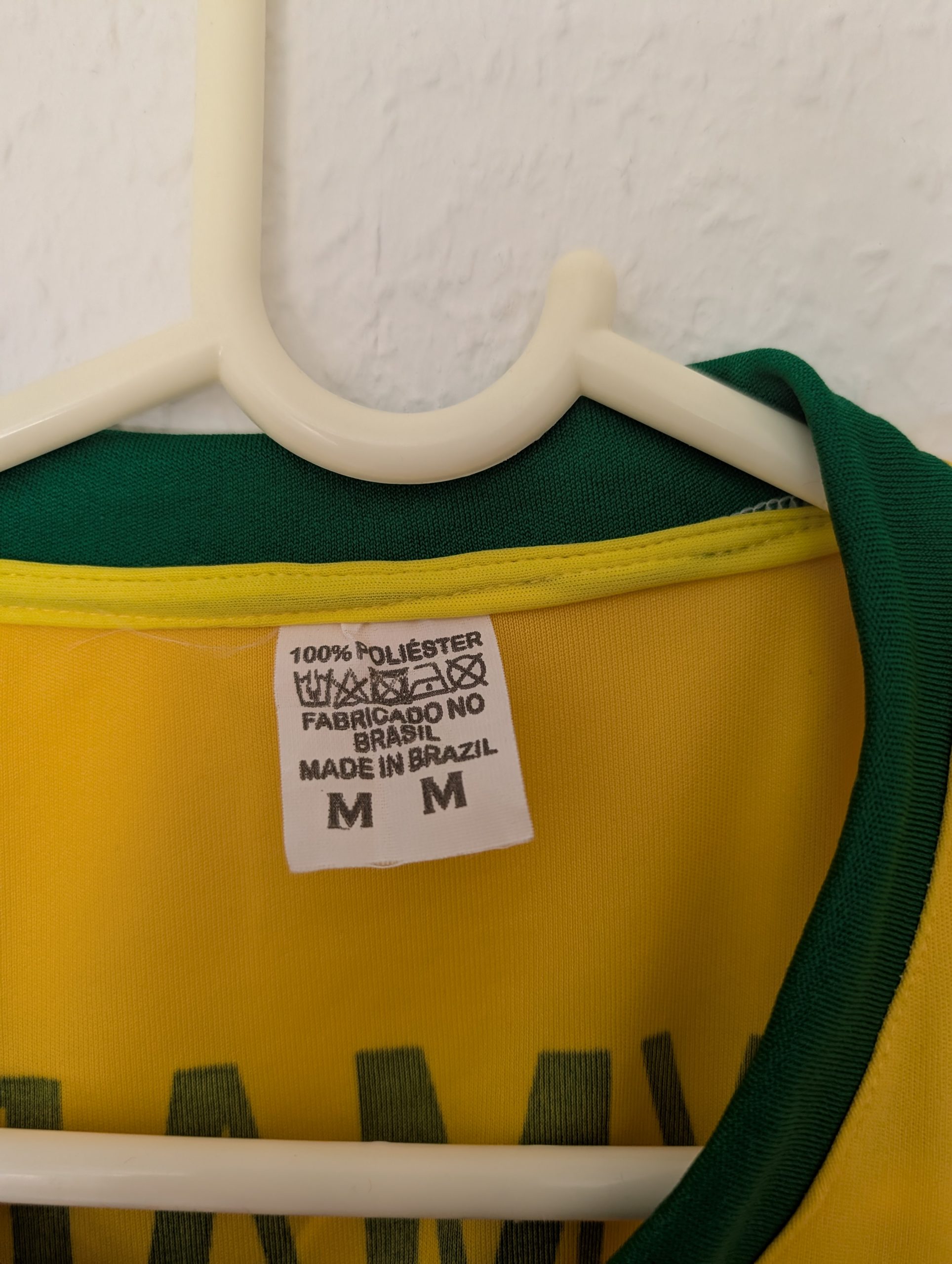 Nike Yellow Brazil Football Jersey Medium 100% Polyester 3005 image 3
