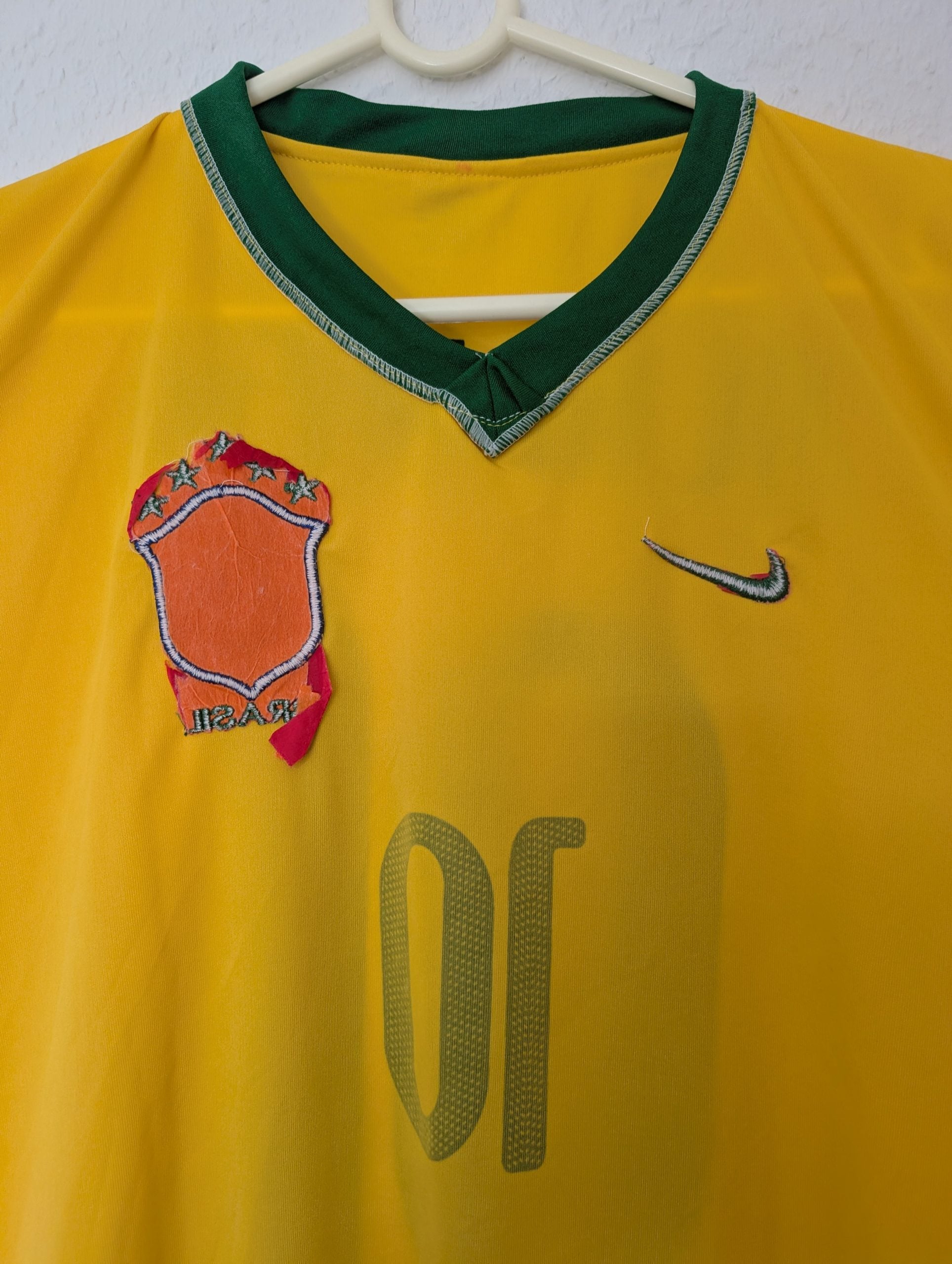 Nike Yellow Brazil Football Jersey Medium 100% Polyester 3005 image 7