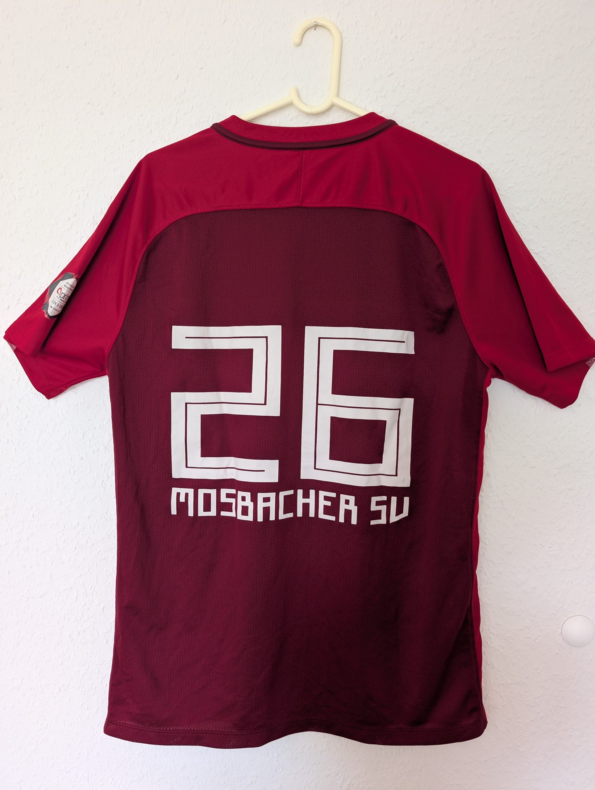 Nike Burgundy & Red Football Jersey Large Dri-FIT 3008 image 8