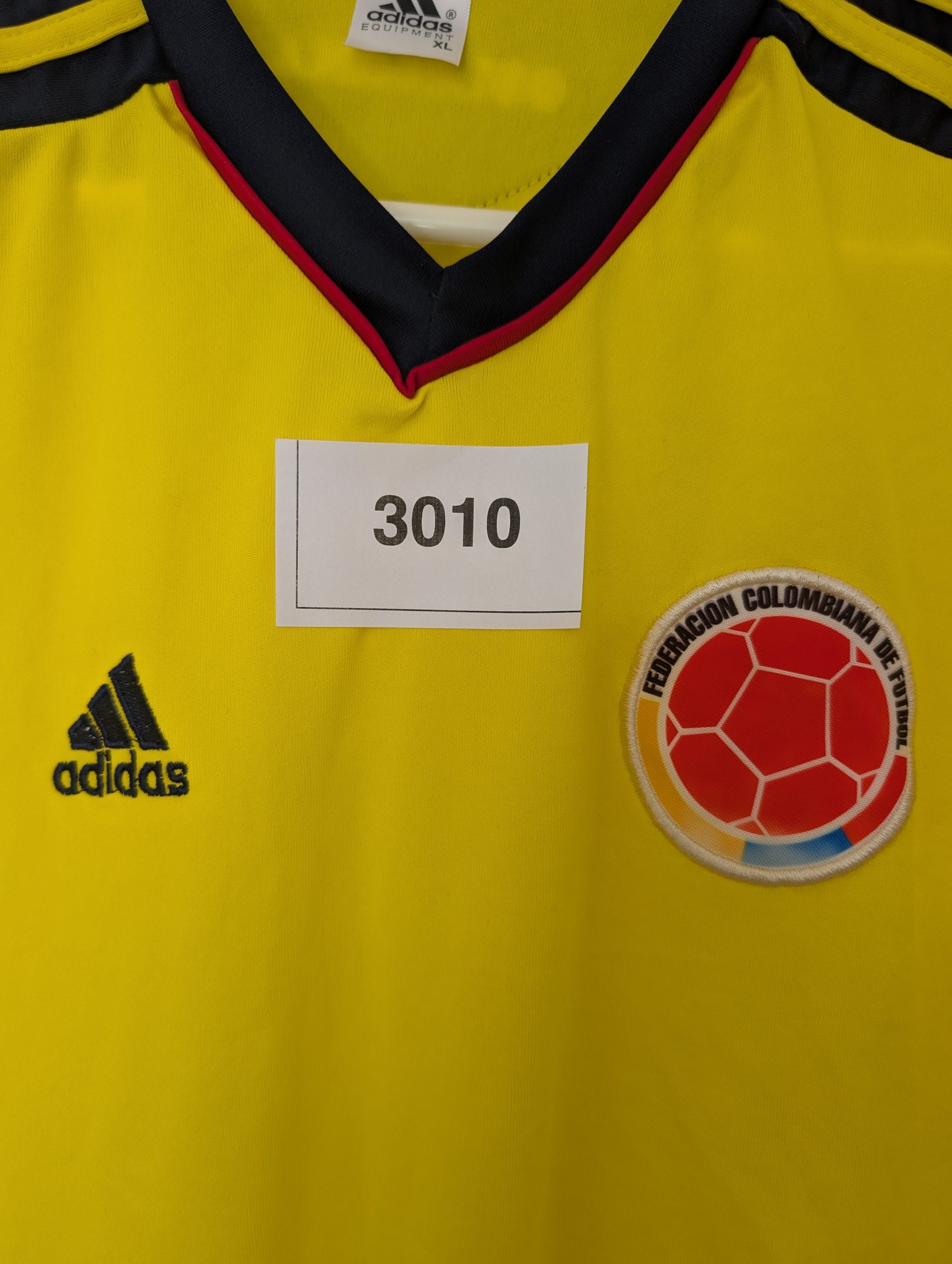 Adidas Yellow Colombian Football Federation Jersey XL 3010 image 2