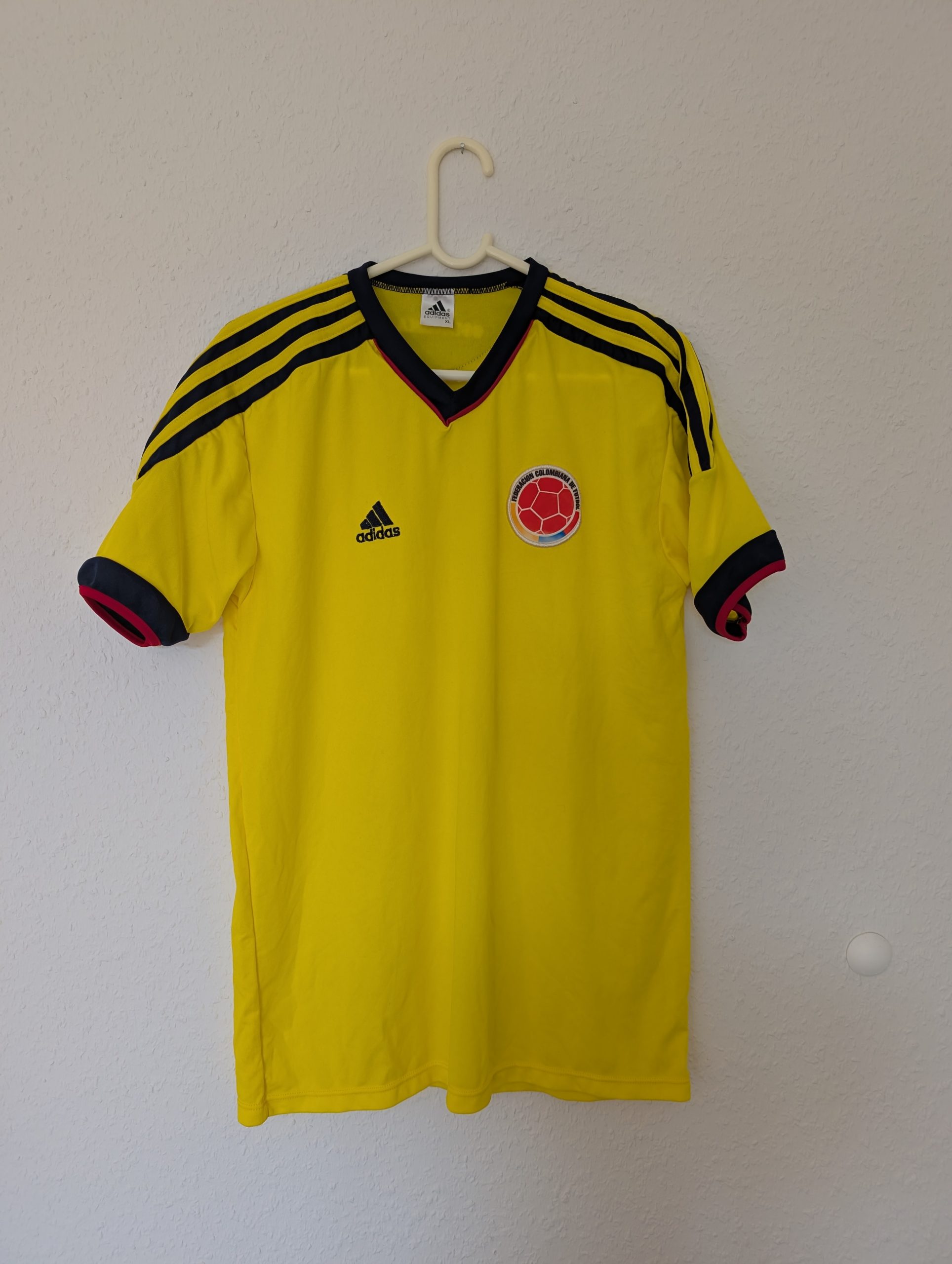 Adidas Yellow Colombian Football Federation Jersey XL 3010 image 4