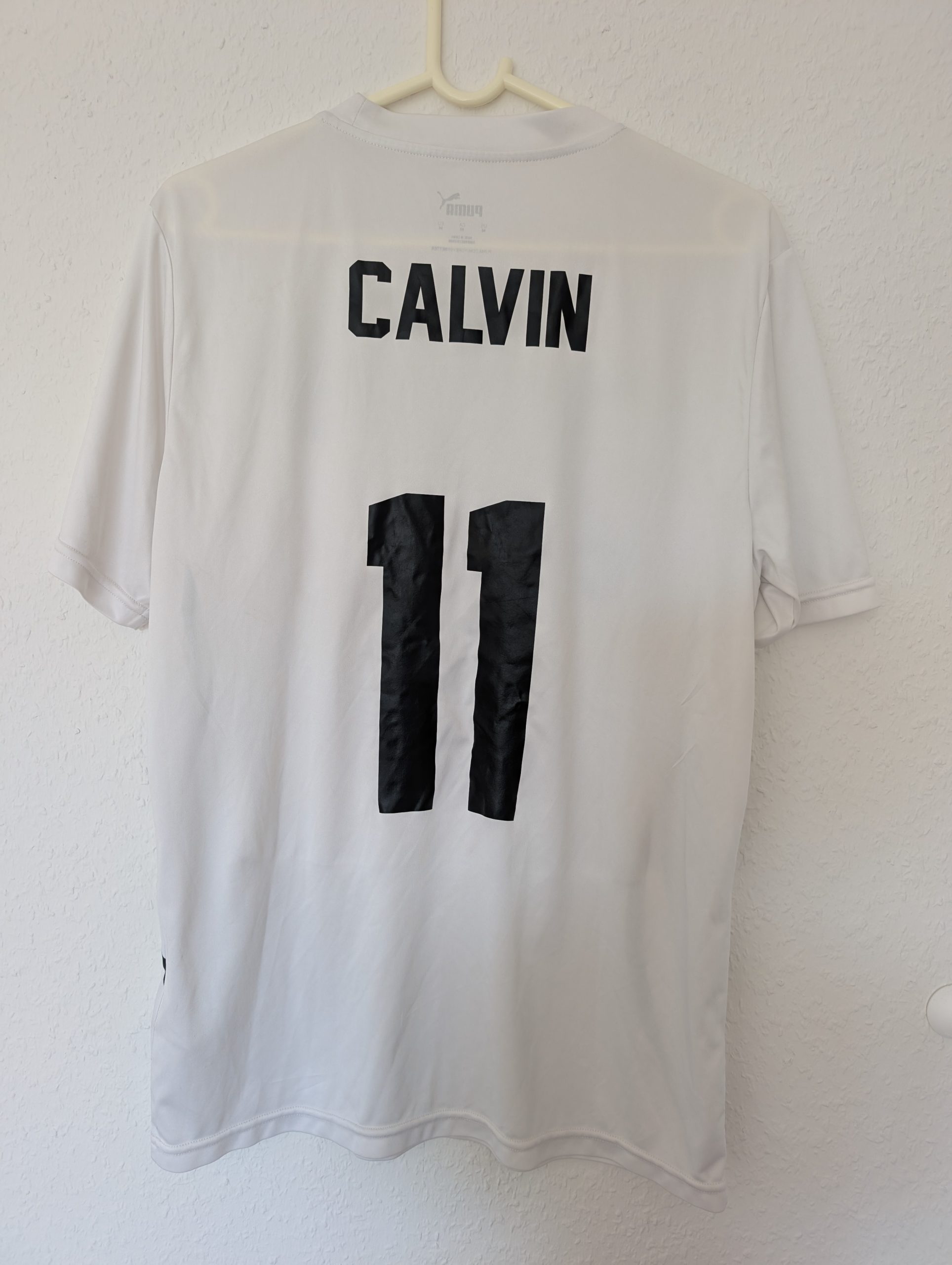 Puma White Deutschland Football Shirt M Calvin 11 3014 image 5