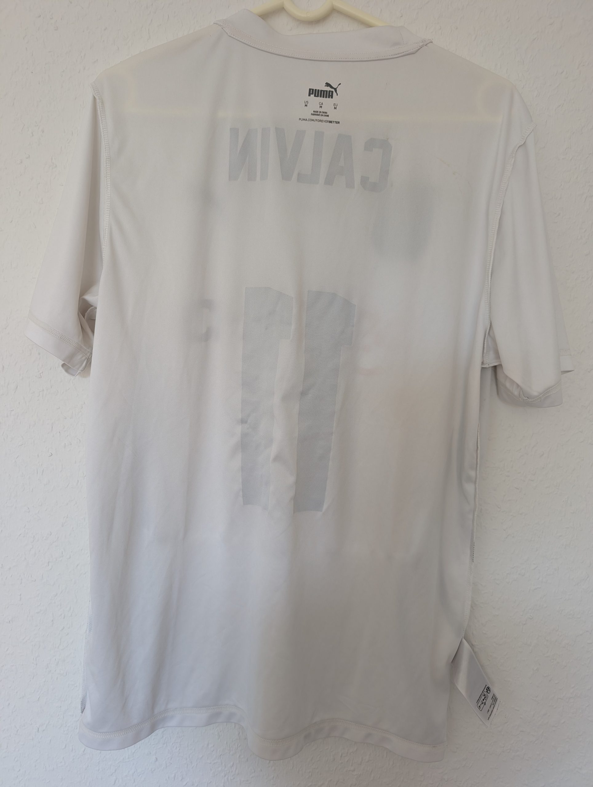 Puma White Deutschland Football Shirt M Calvin 11 3014 image 8