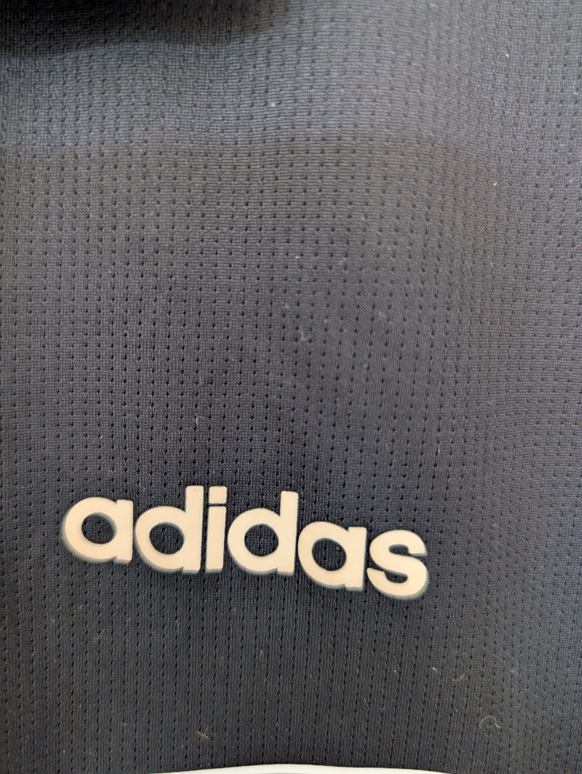 Adidas Black & White Polo Shirt Large Climalite 3015 image 3