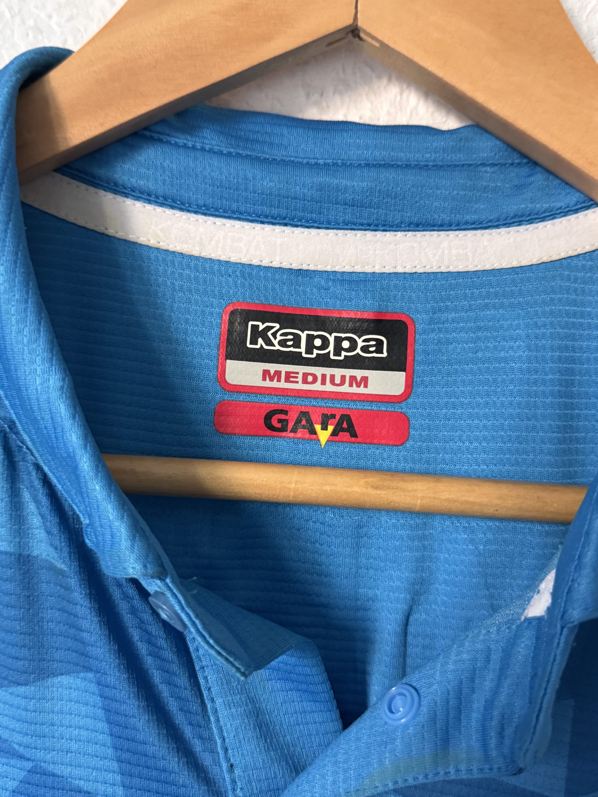 Kappa Blue Napoli Football Jersey M Logo Print 3026 image 7