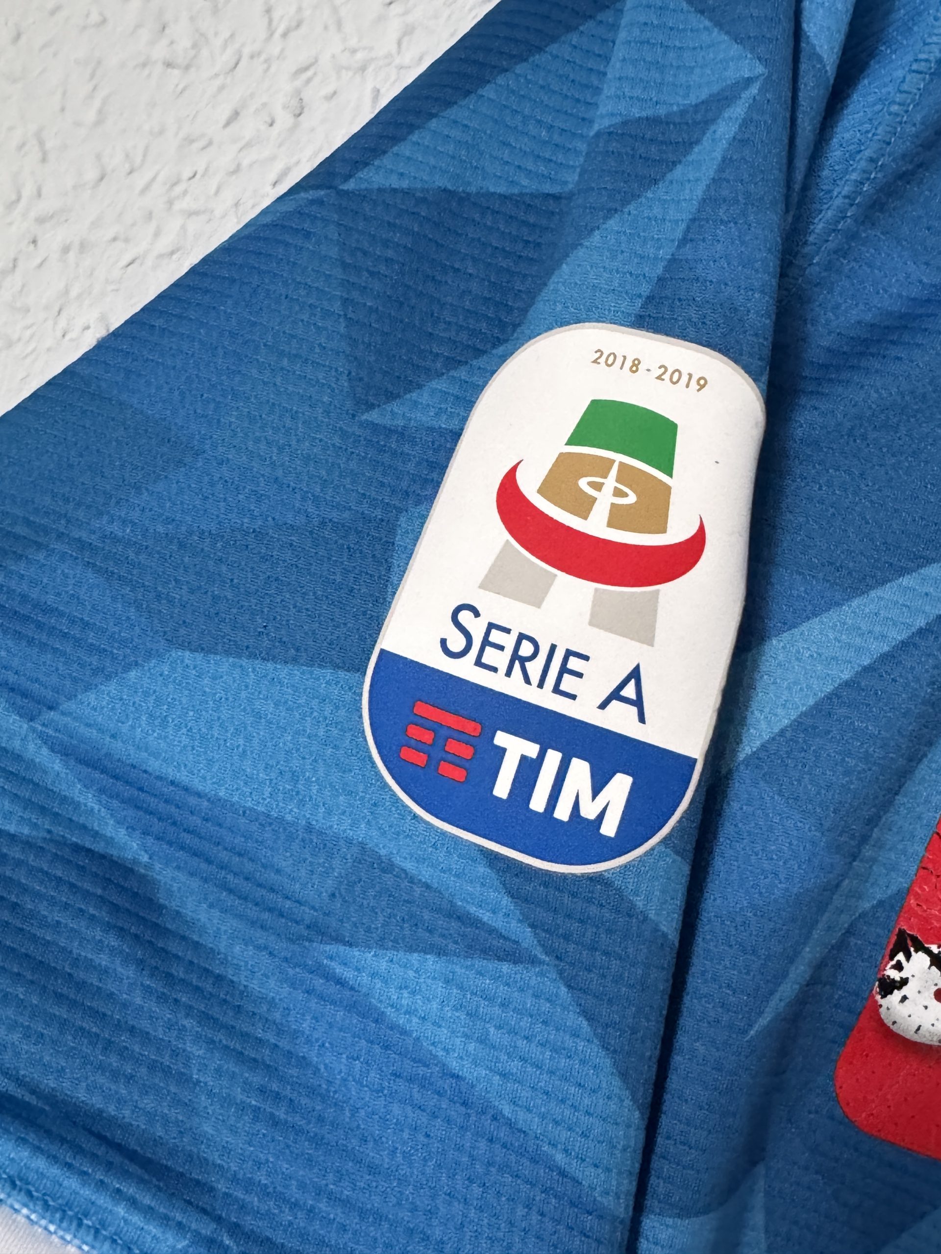 Kappa Blue Napoli Football Jersey M Logo Print 3026 image 8