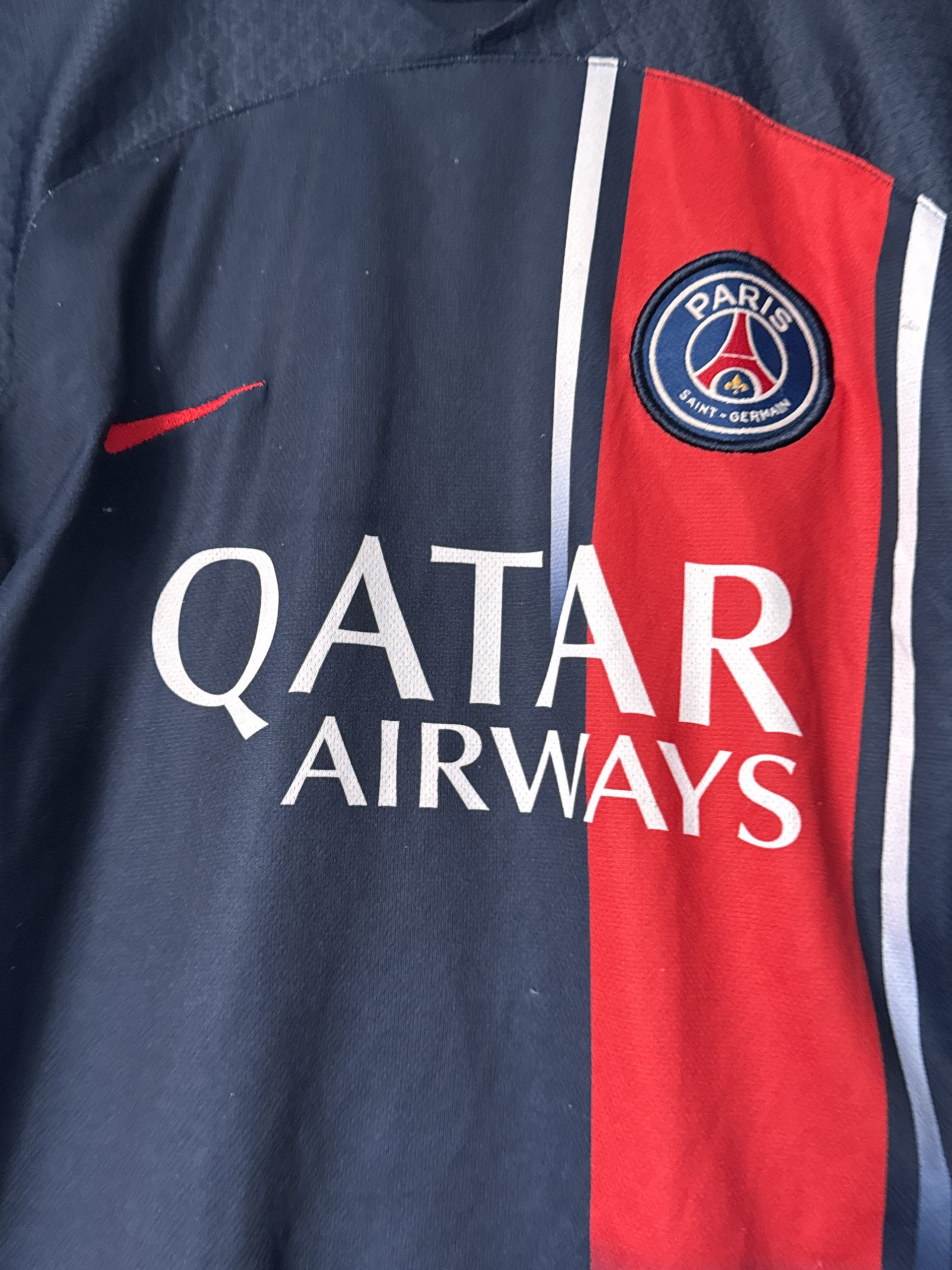Nike Navy & Red Paris Saint-Germain Football Jersey Large 3028 image 5