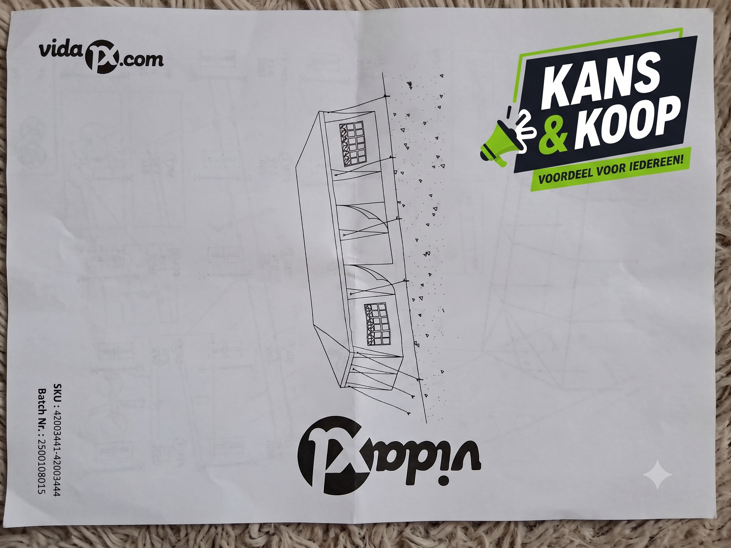 NIEUW vidaXL Partytent /Feesttent 8x4 Meter Met Zijwanden en Ramen Wit