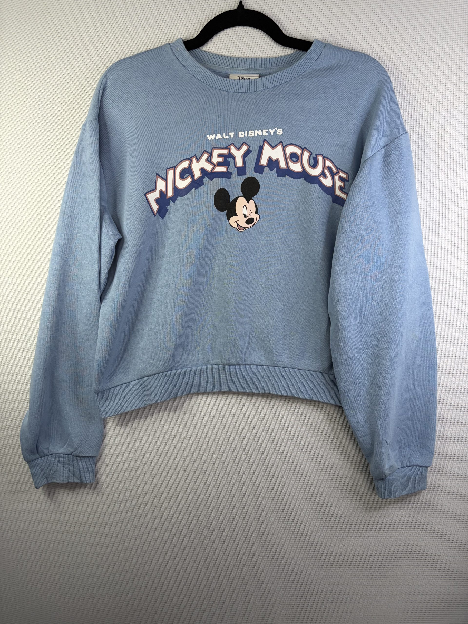 Disney Blue Mickey Mouse Sweatshirt Small Light Stains