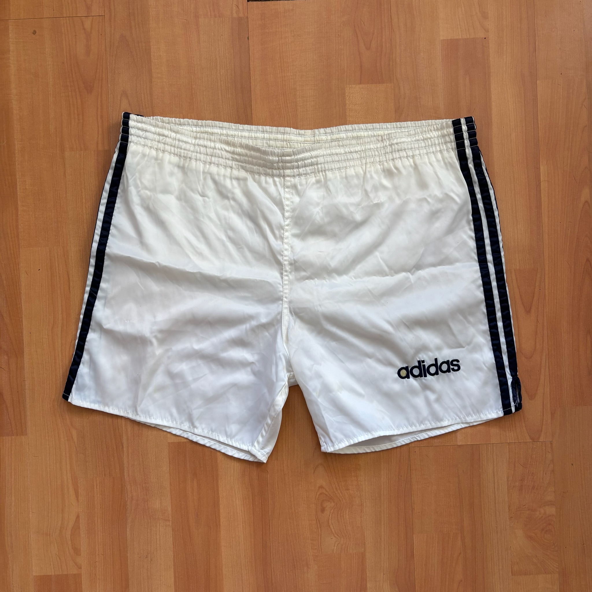 Adidas White & Black Retro Swim Shorts Small