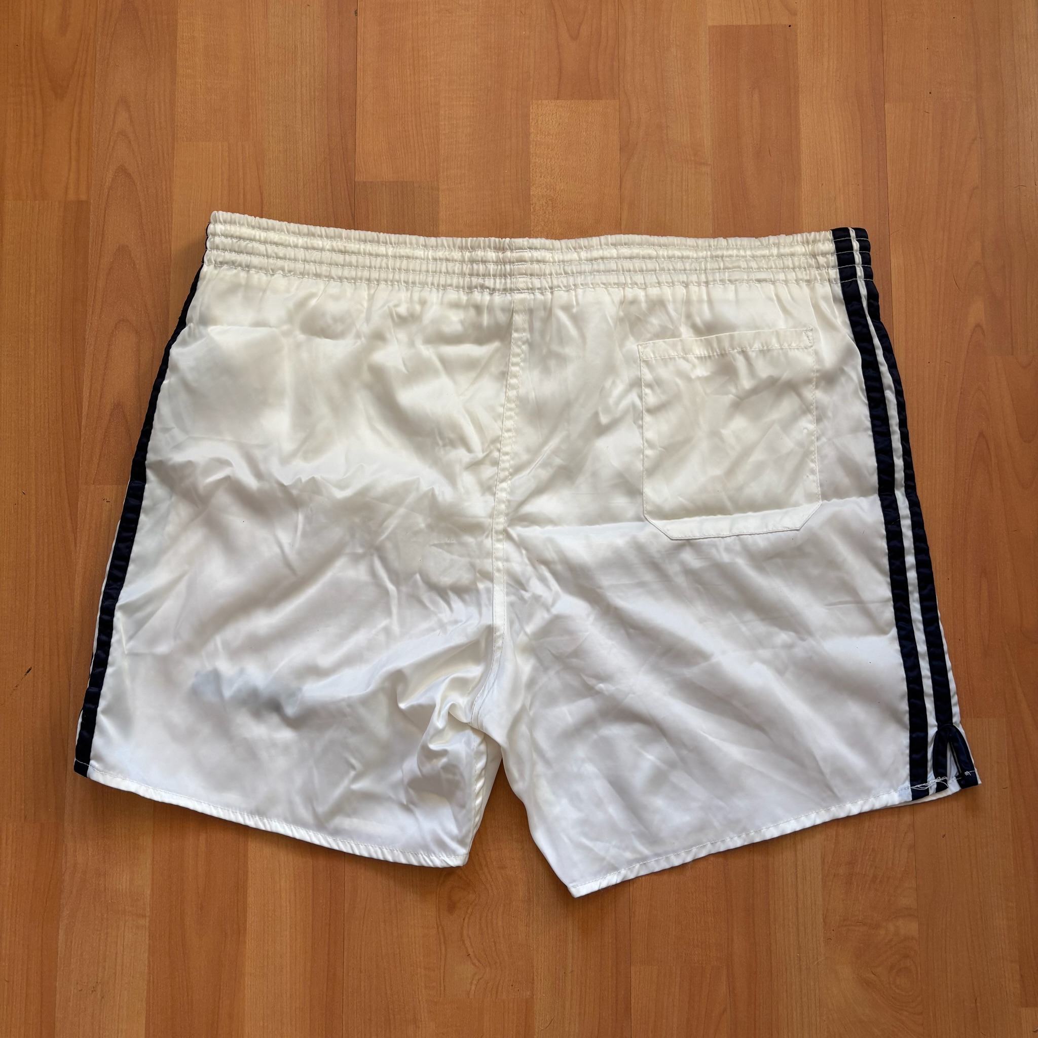 Adidas White & Black Retro Swim Shorts Small image 2