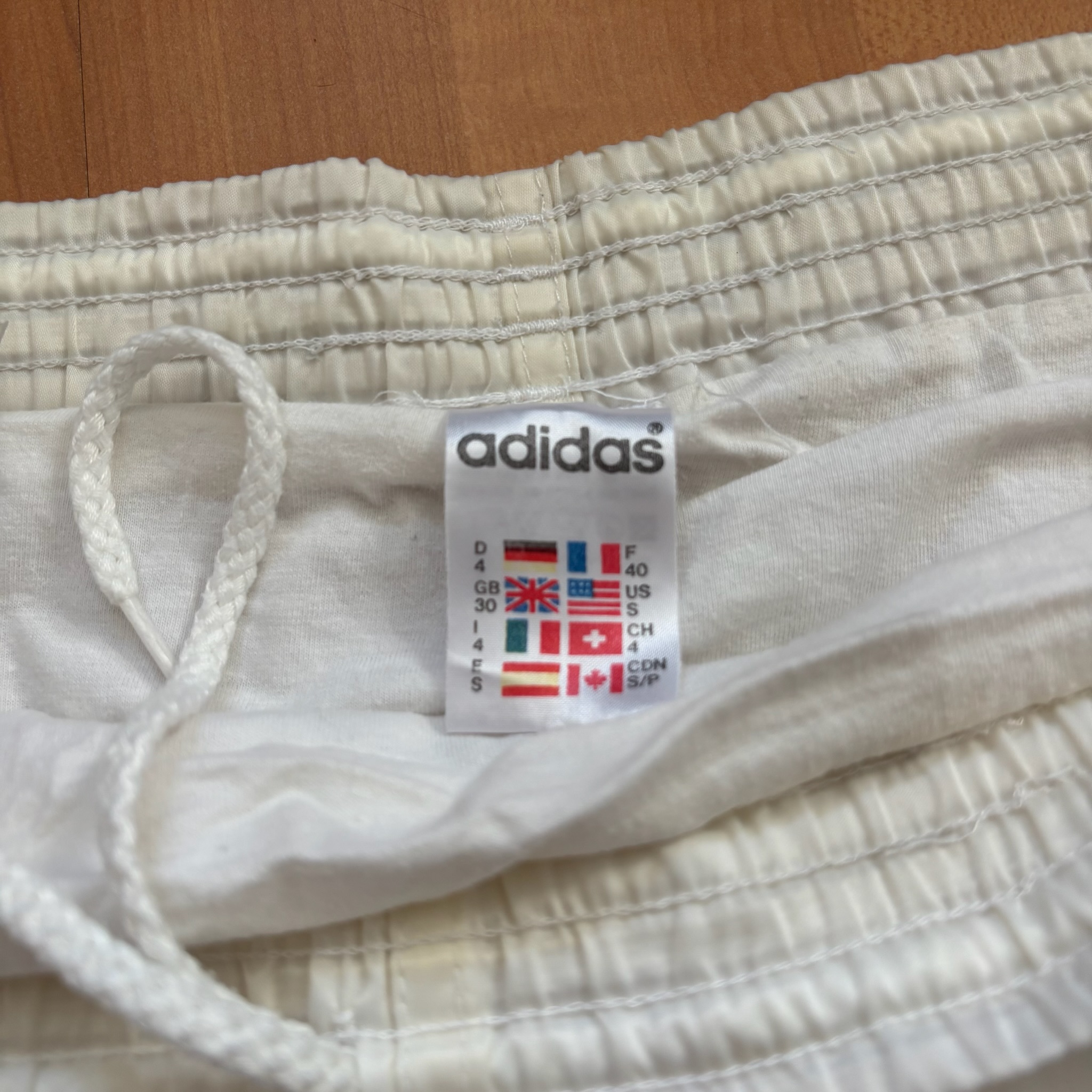 Adidas White & Black Retro Swim Shorts Small image 4