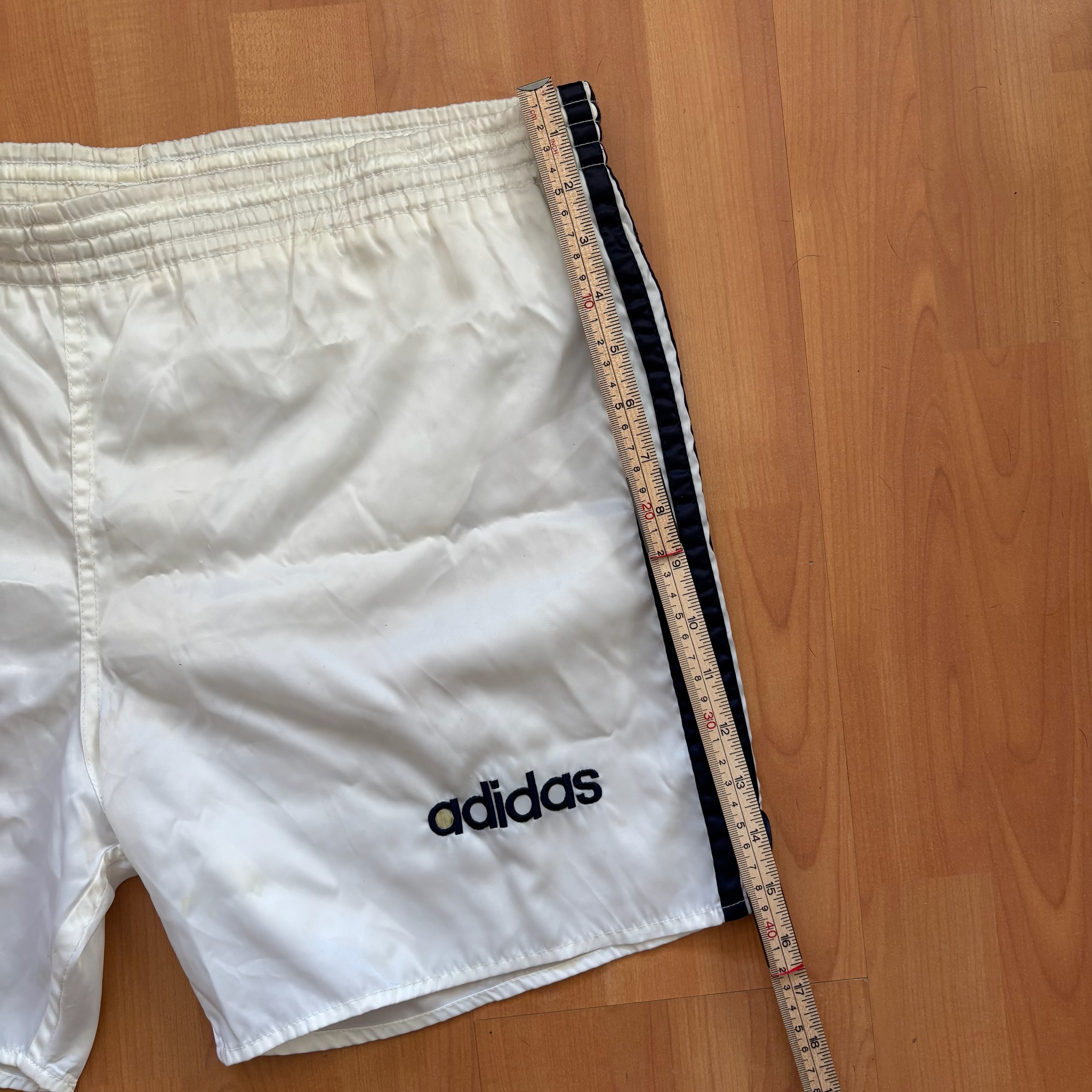 Adidas White & Black Retro Swim Shorts Small image 5
