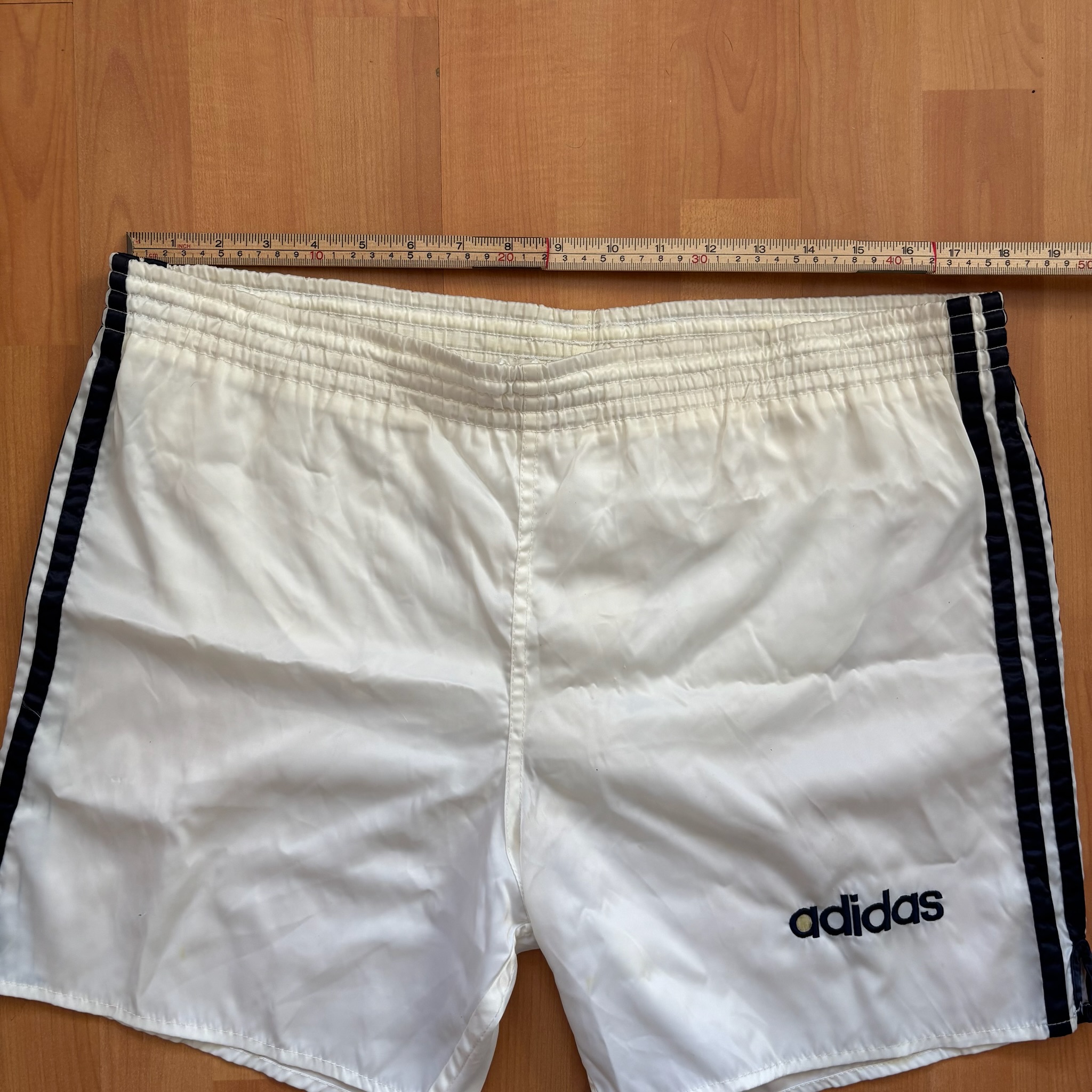 Adidas White & Black Retro Swim Shorts Small image 6