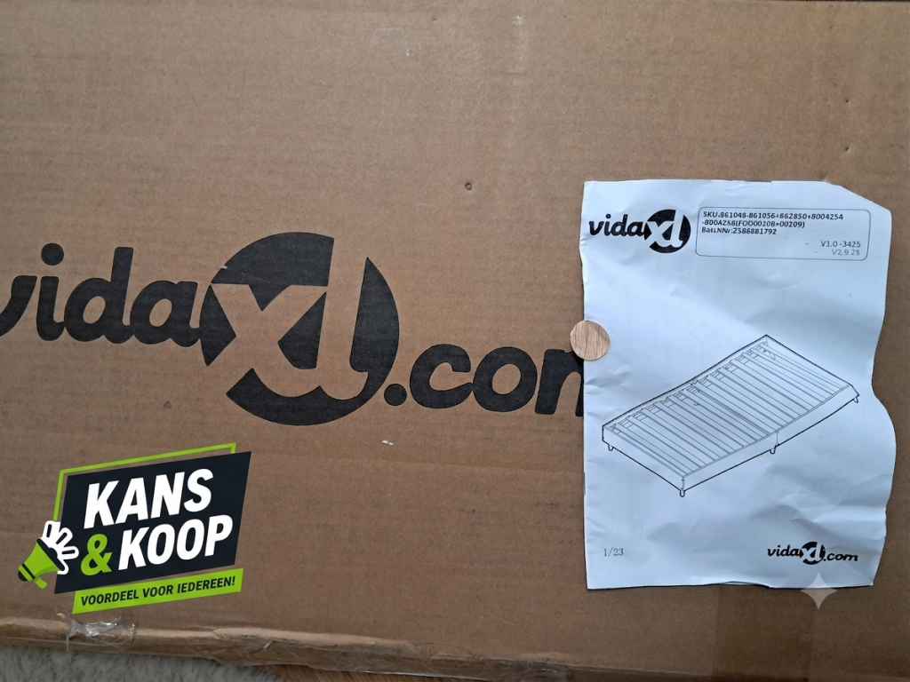 NIEUW vidaXL Bedframe Licht Eiken In Doos 90x200