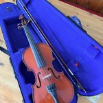 3/4 size Stentor Student 1 Violin and full size A Breton Bow with case