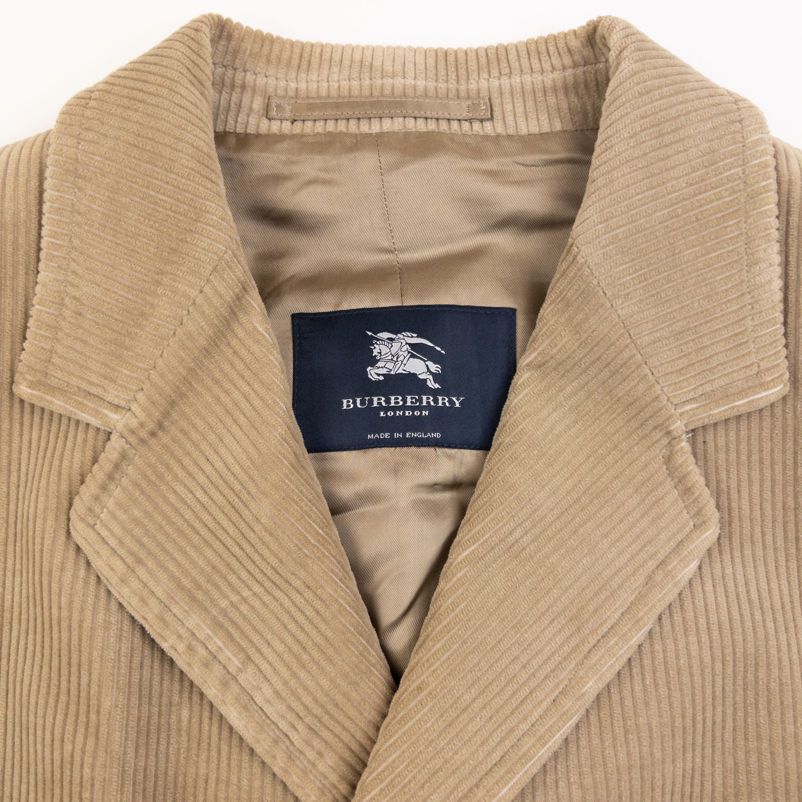 Vintage 2000s Burberry Corduroy Longline Jacket Size L image 3