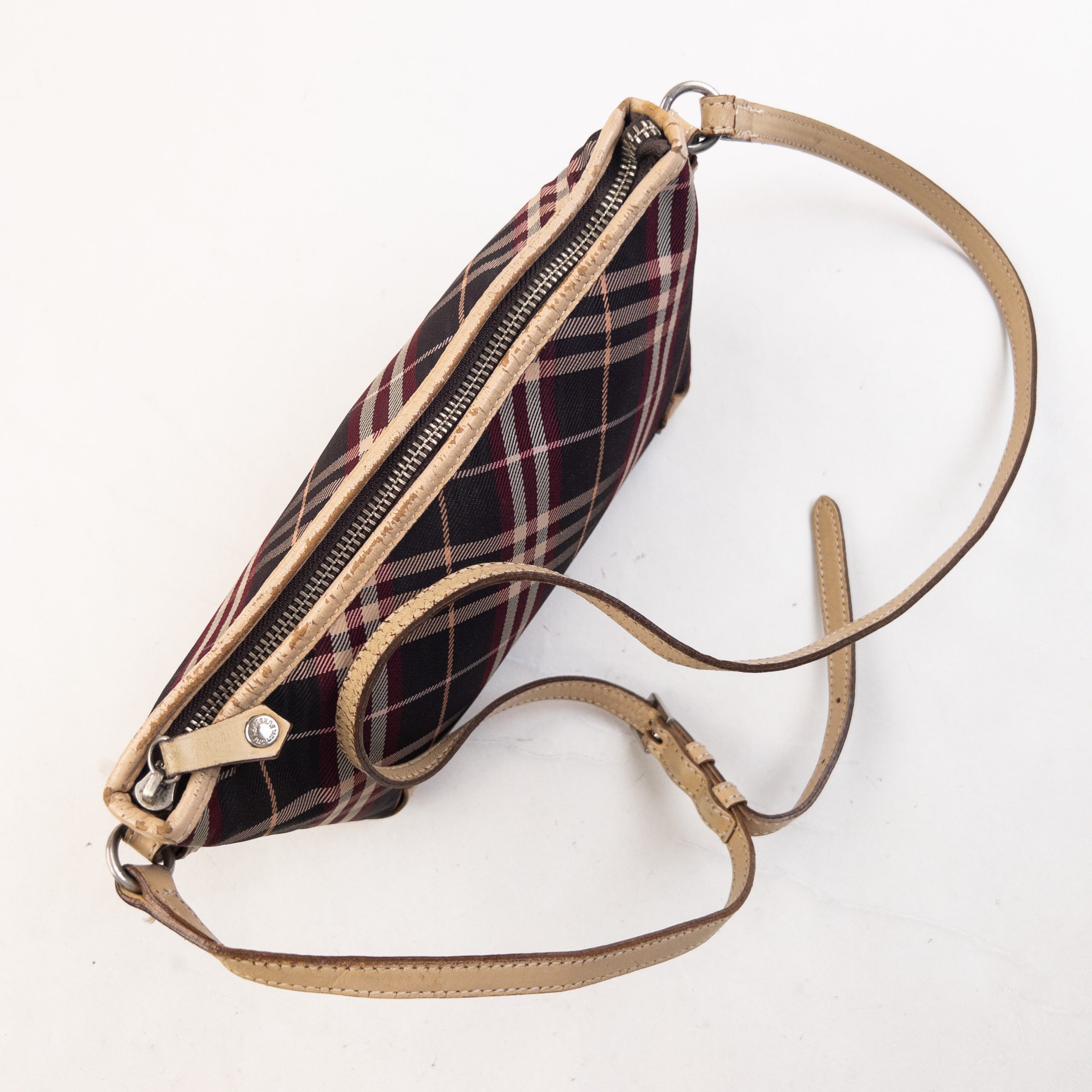 Vintage 2000s Burberry Nova Check Crossbody Bag Womens One Size image 8
