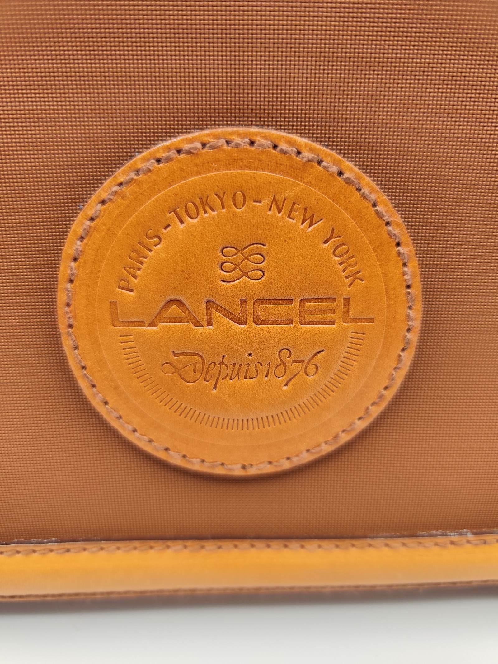 Lancel Brown & Tan Clutch Bag Small image 2