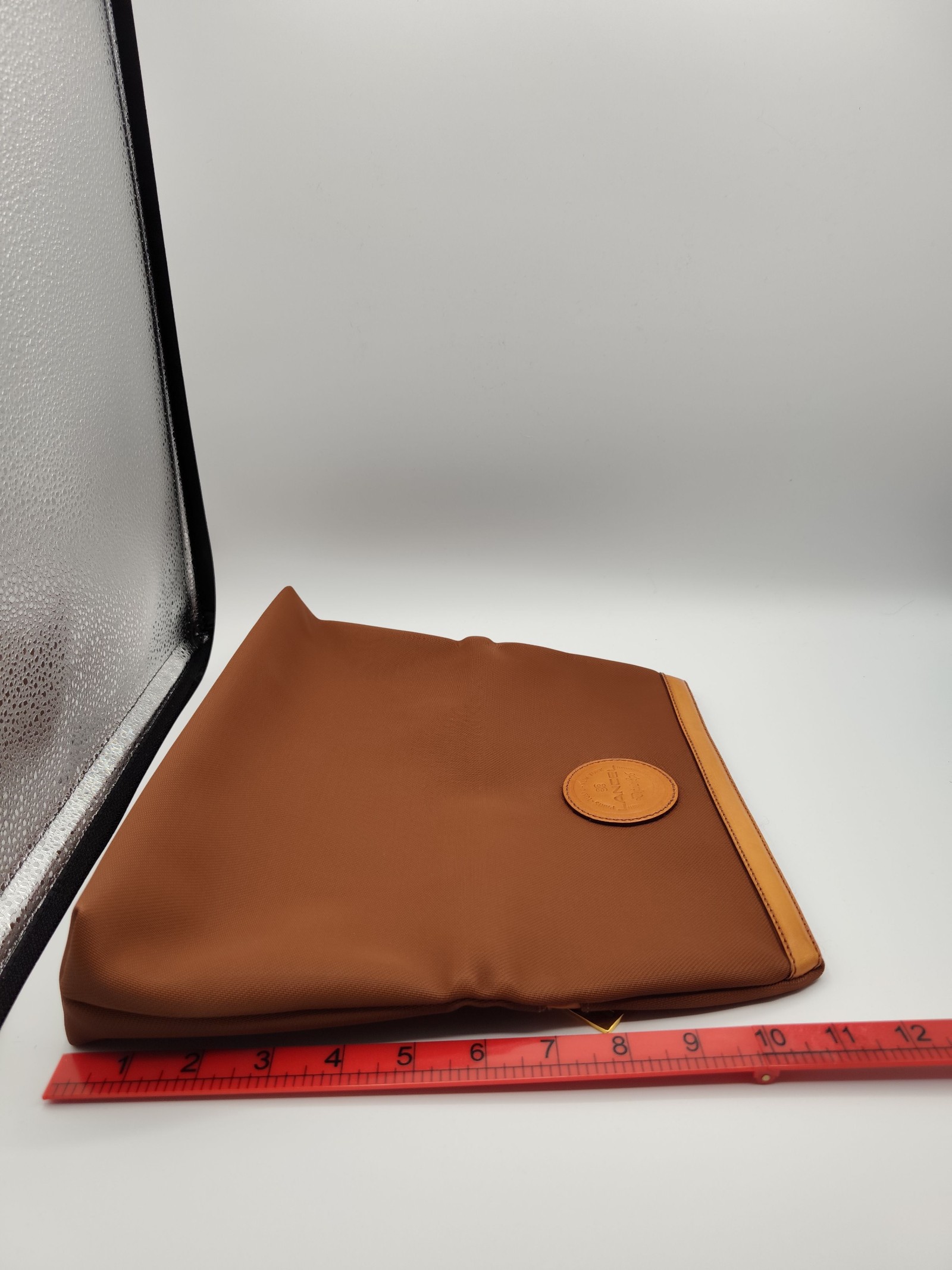 Lancel Brown & Tan Clutch Bag Small image 6