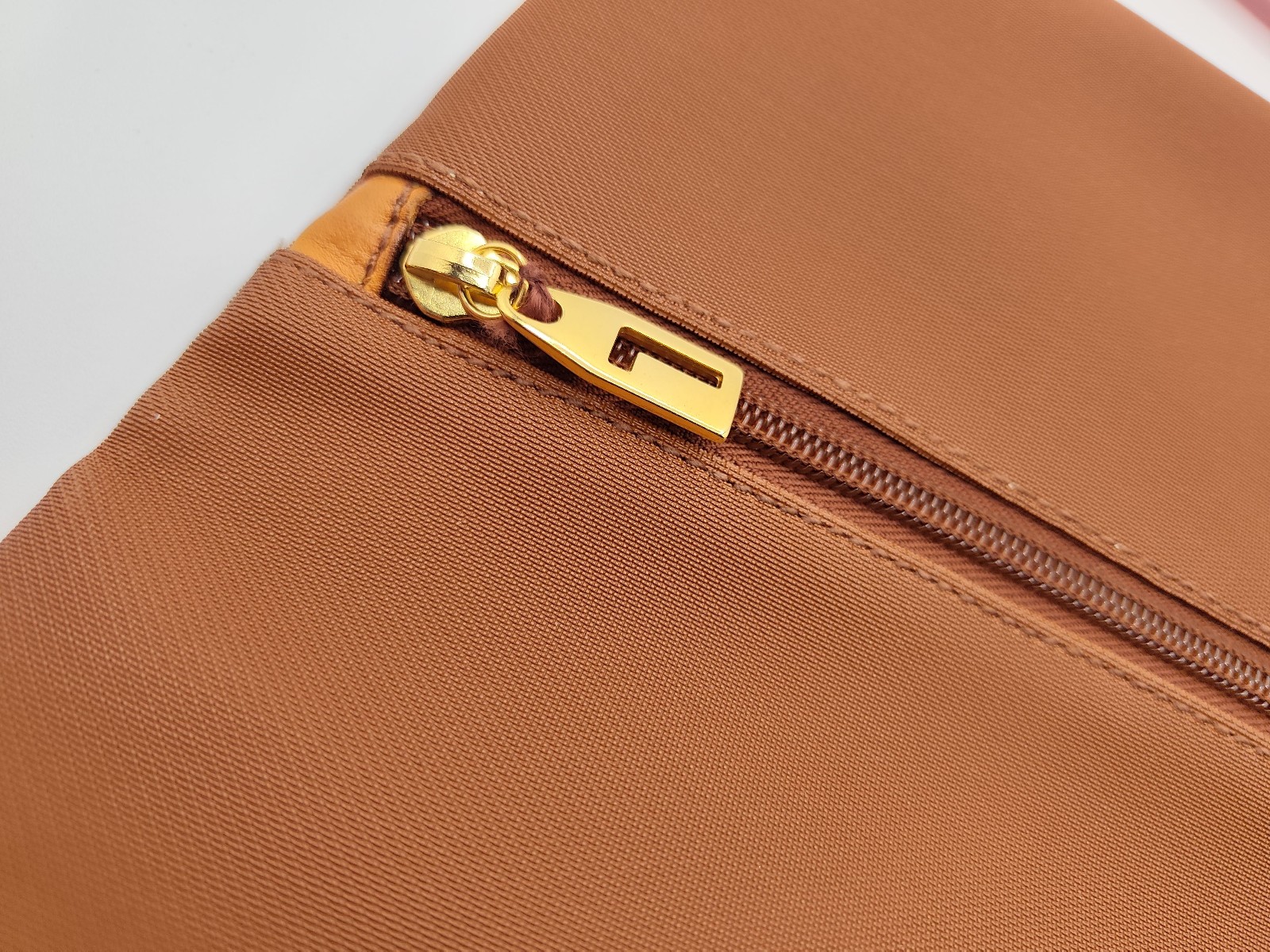 Lancel Brown & Tan Clutch Bag Small image 7