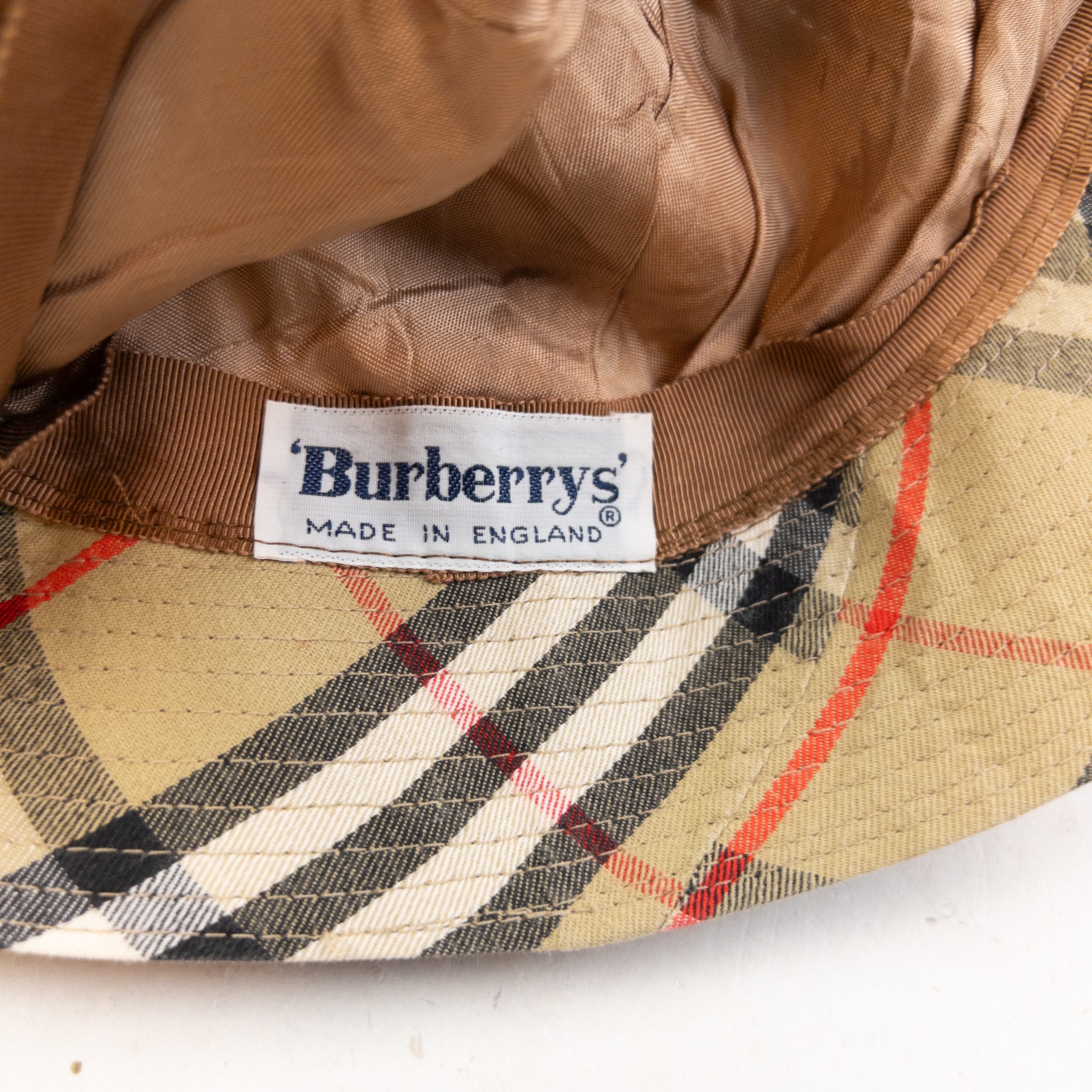 Vintage 80s Burberry Nova Check Bucket Hat image 4