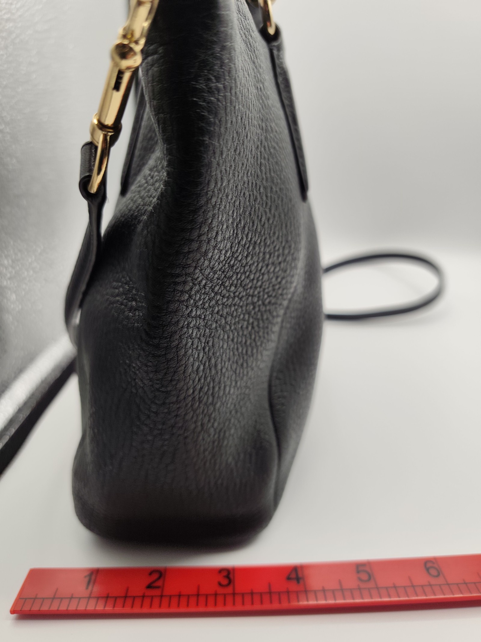 Coach Black Pebbled Leather Tote Bag Women image 6