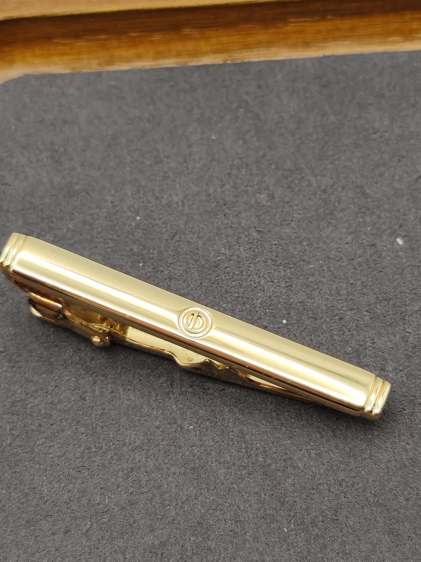 Christian Dior Gold Tone Tie Clip with Logo Other image 3
