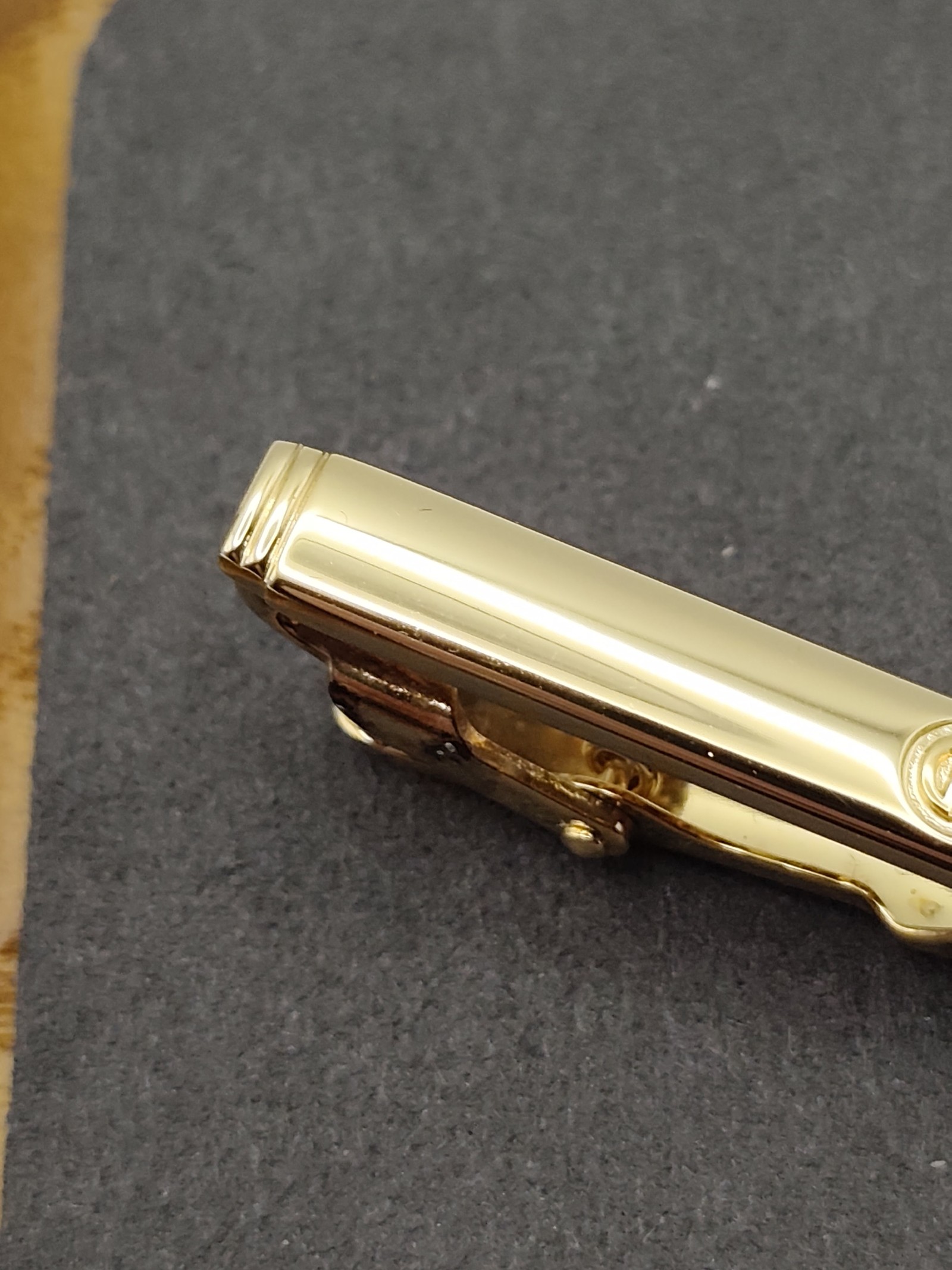 Christian Dior Gold Tone Tie Clip with Logo Other image 6