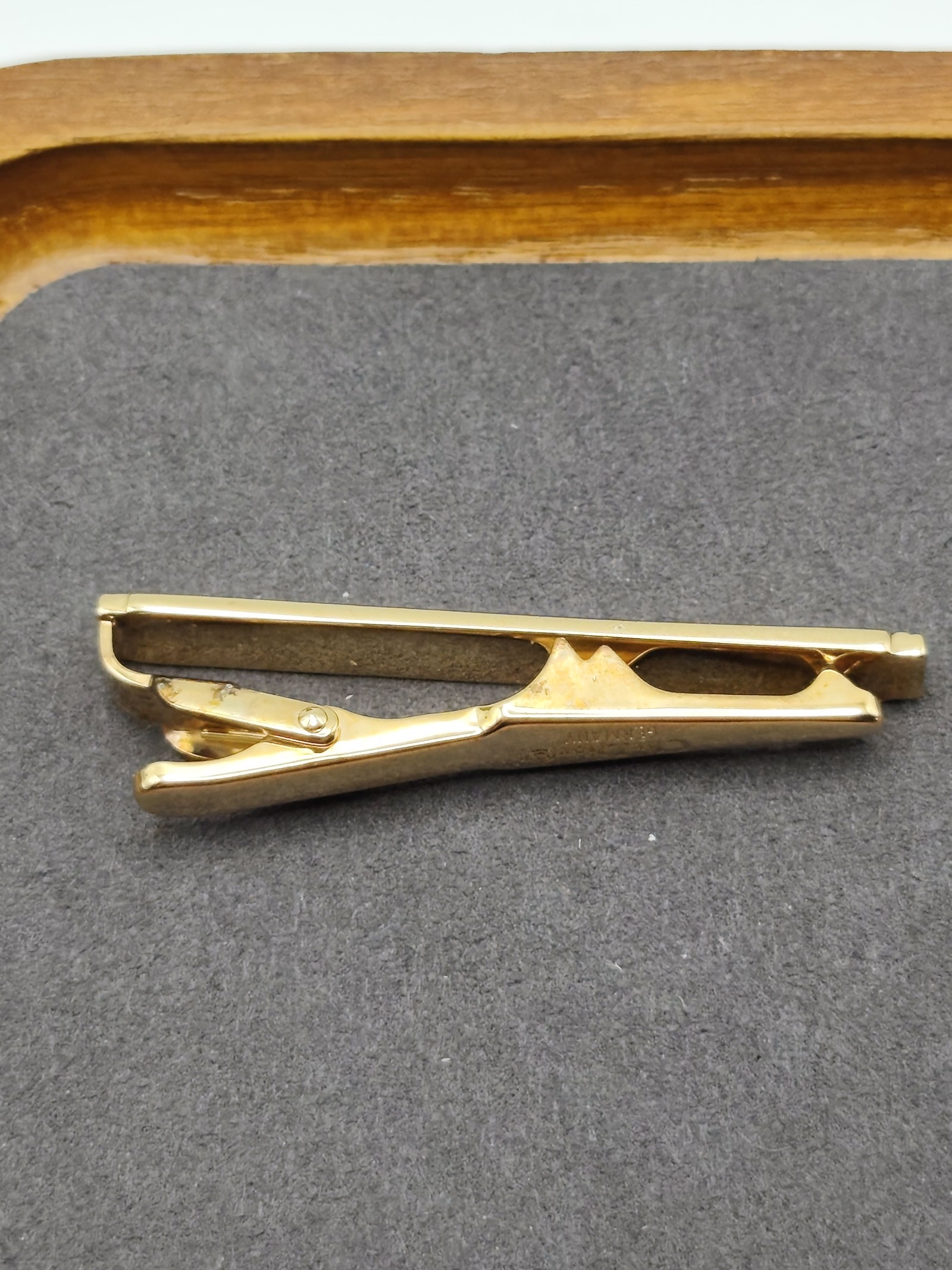 Christian Dior Gold Tone Tie Clip with Logo Other image 7