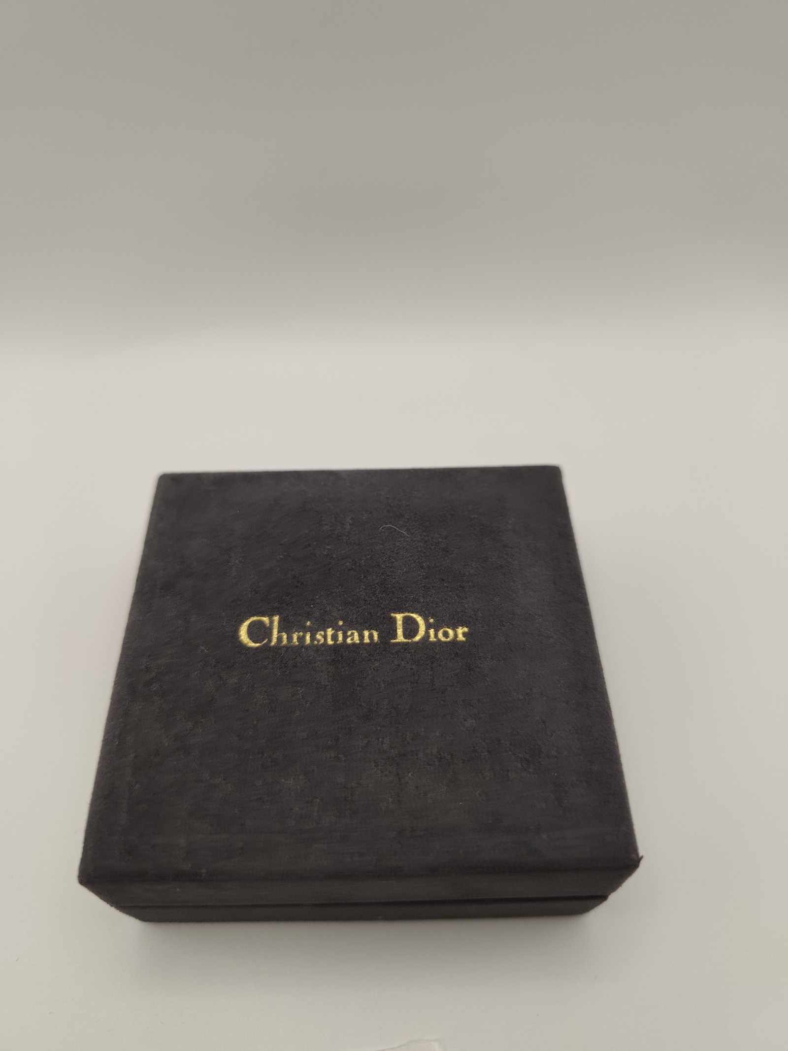 Christian Dior Gold & Black Logo Cufflinks Men Luxury Accessories image 2