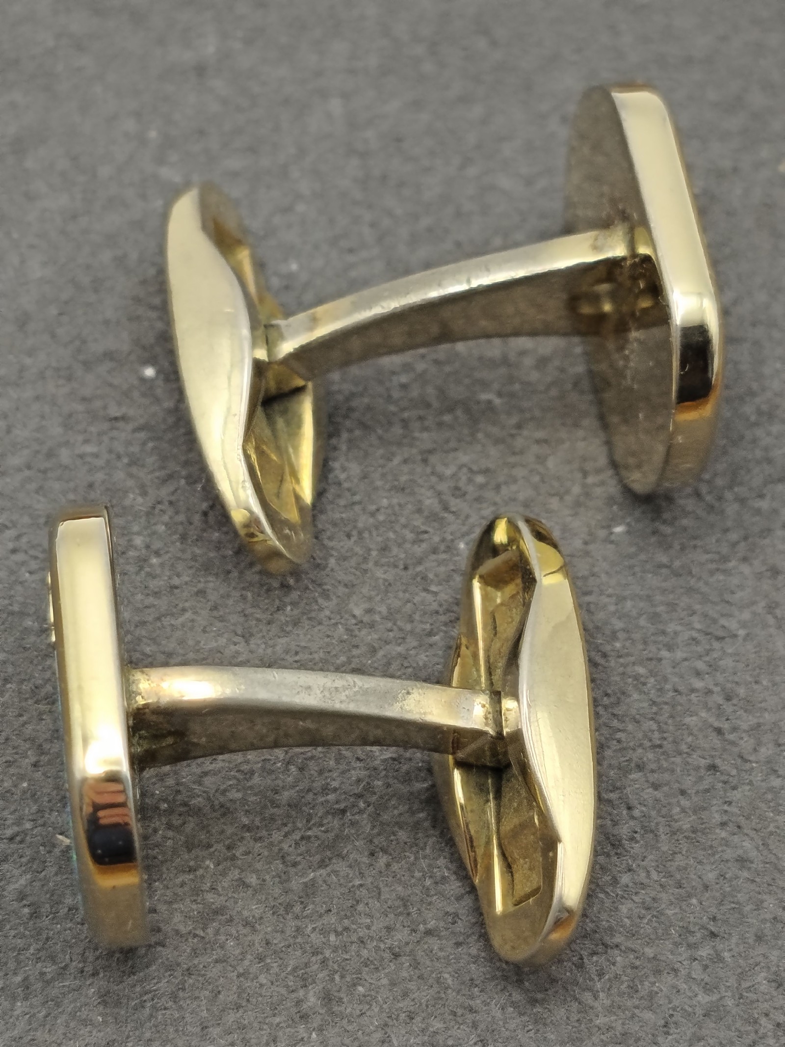 Celine Blue Inlay Tie Clip & Cufflinks Set Men Other image 8
