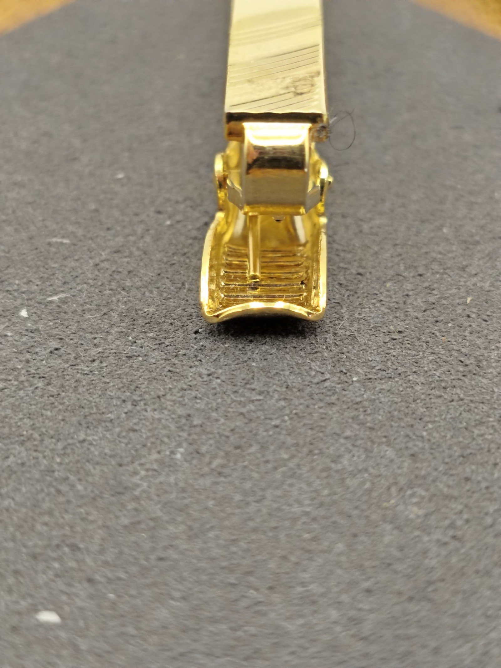 Christian Dior Gold Tone Striped Tie Clip Men image 9