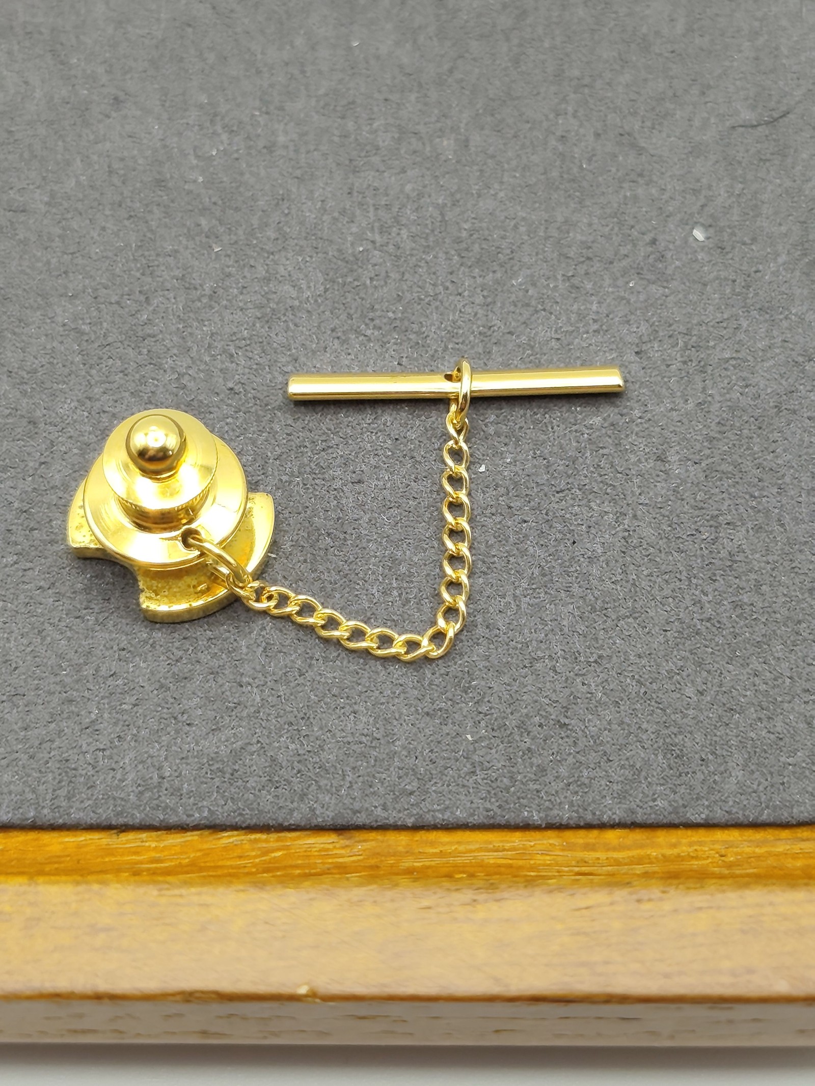 Celine Gold & Black Tie Pin Men image 5
