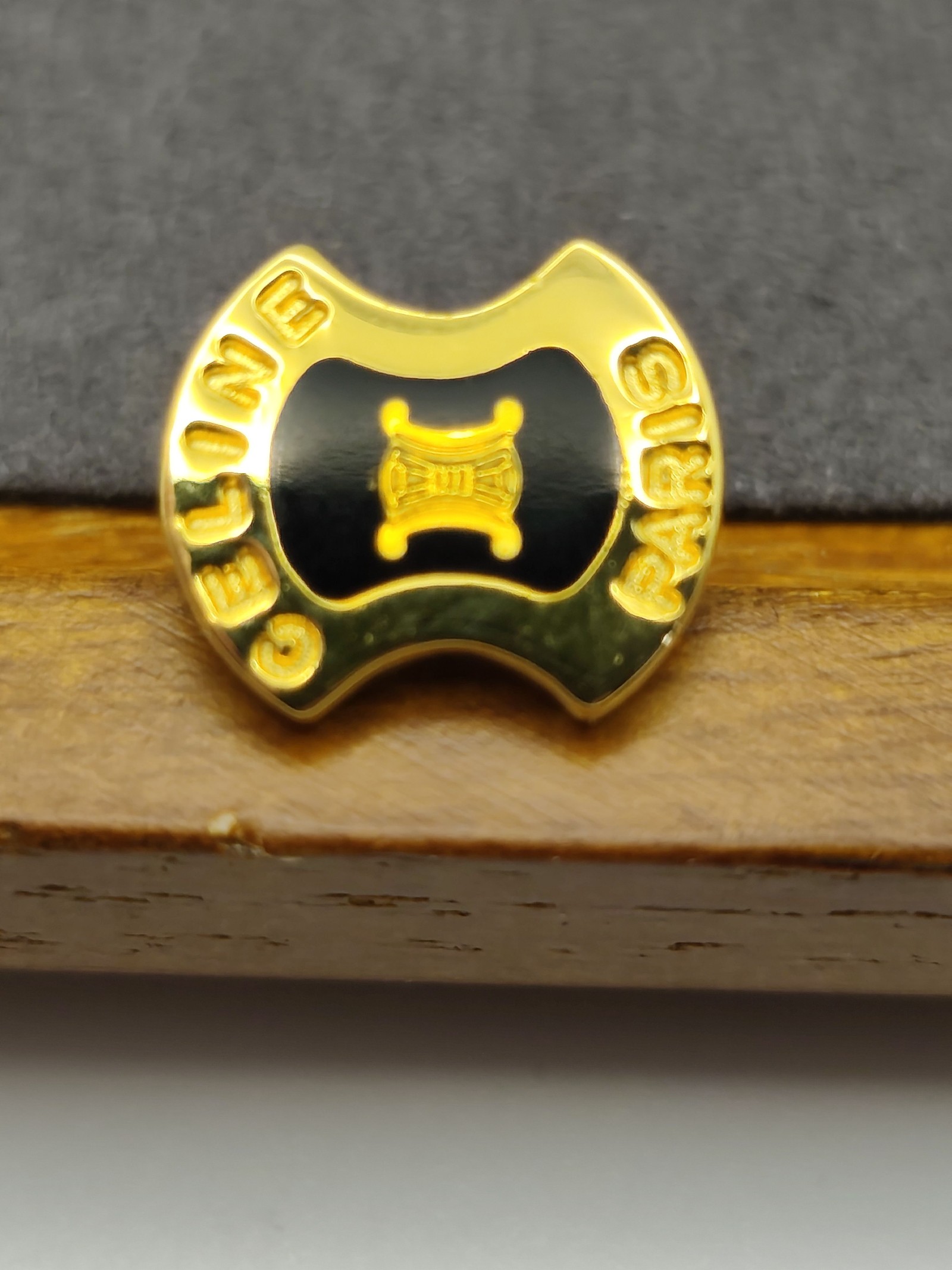 Celine Gold & Black Tie Pin Men image 7