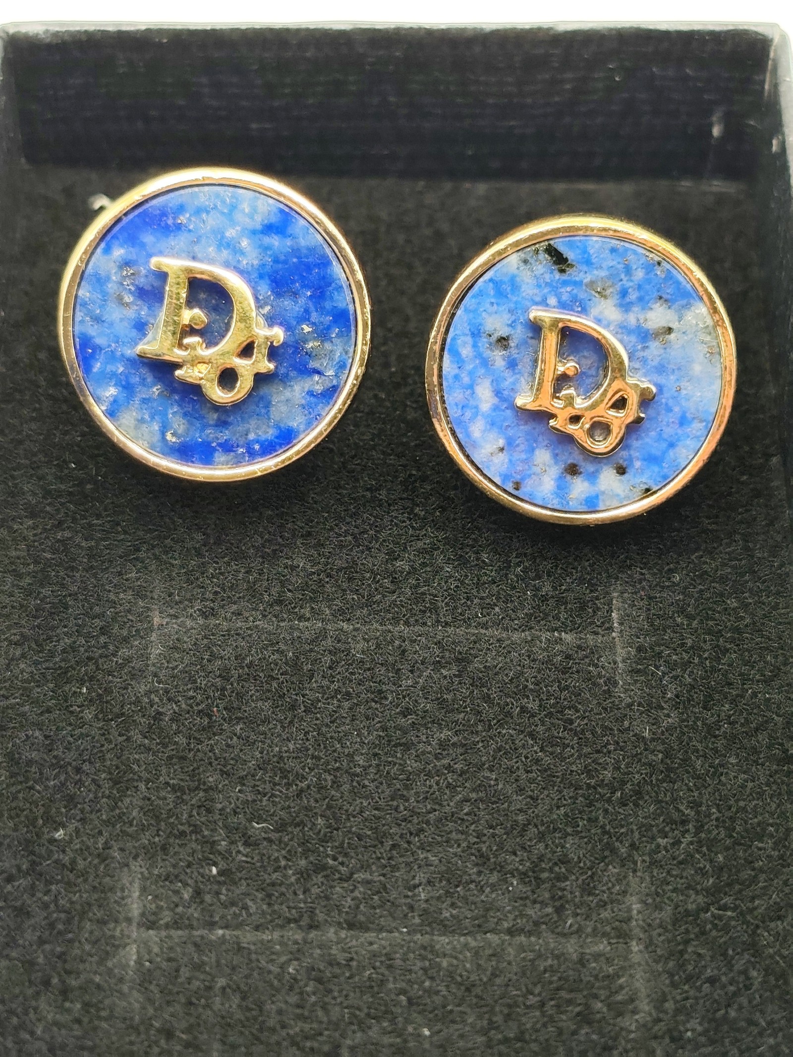 Dior Blue Round Logo Cufflinks with Gift Box Other image 2
