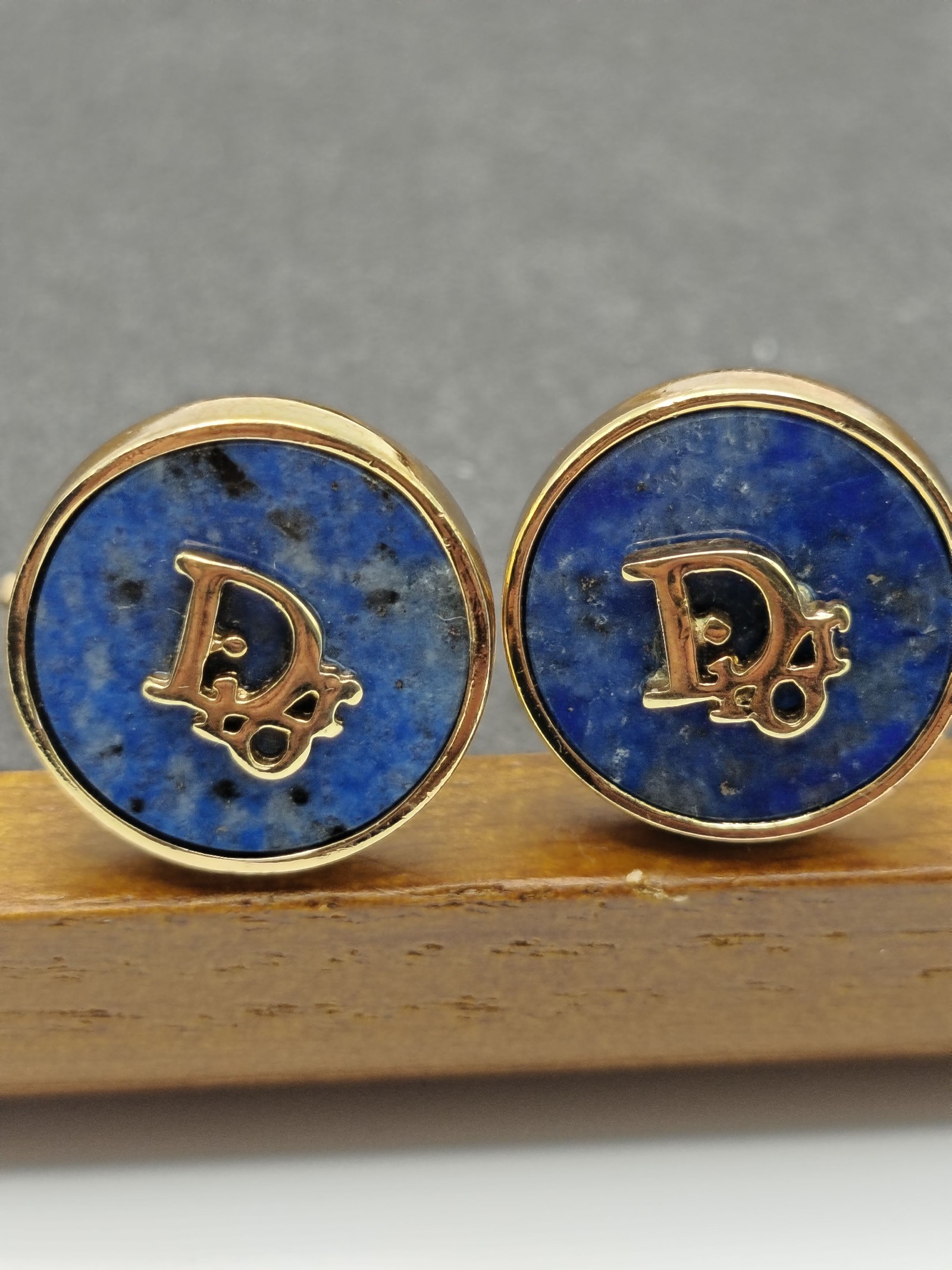 Dior Blue Round Logo Cufflinks with Gift Box Other image 3