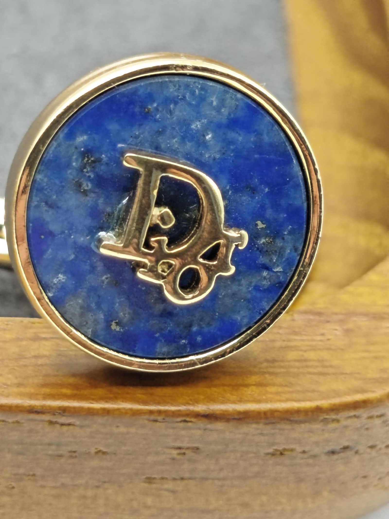 Dior Blue Round Logo Cufflinks with Gift Box Other image 4