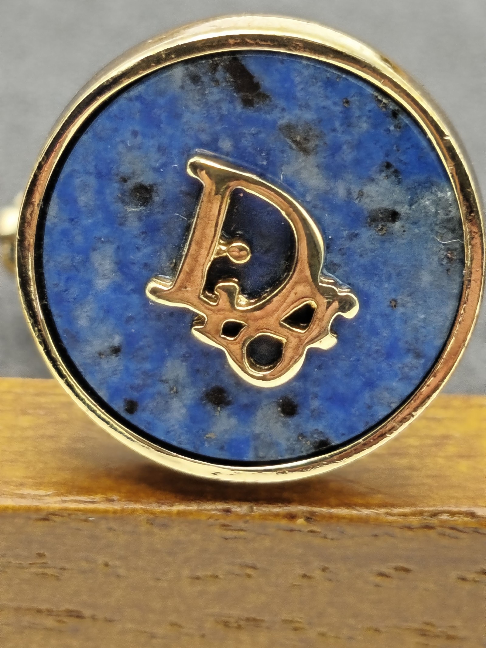 Dior Blue Round Logo Cufflinks with Gift Box Other image 5