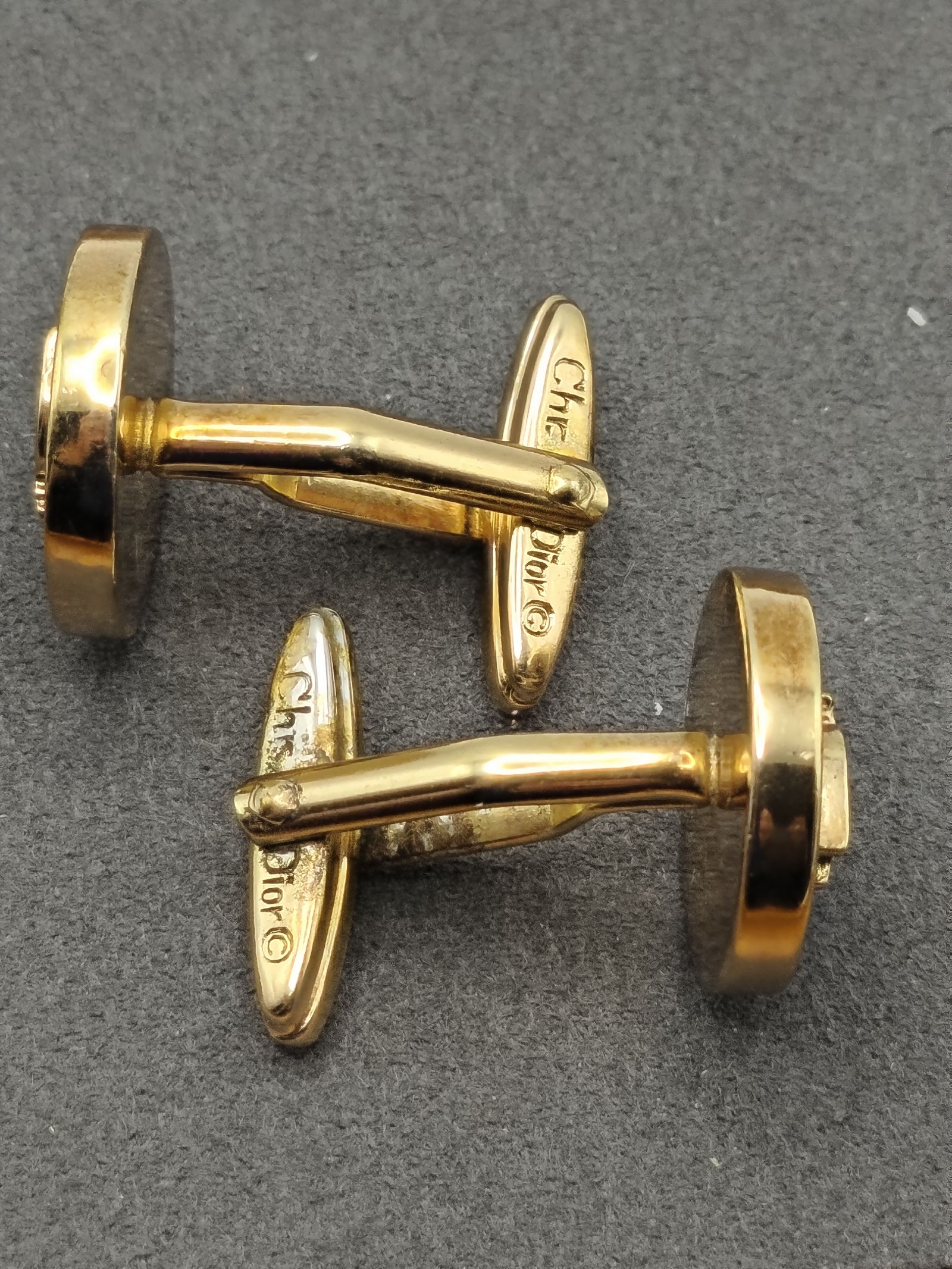 Dior Blue Round Logo Cufflinks with Gift Box Other image 6