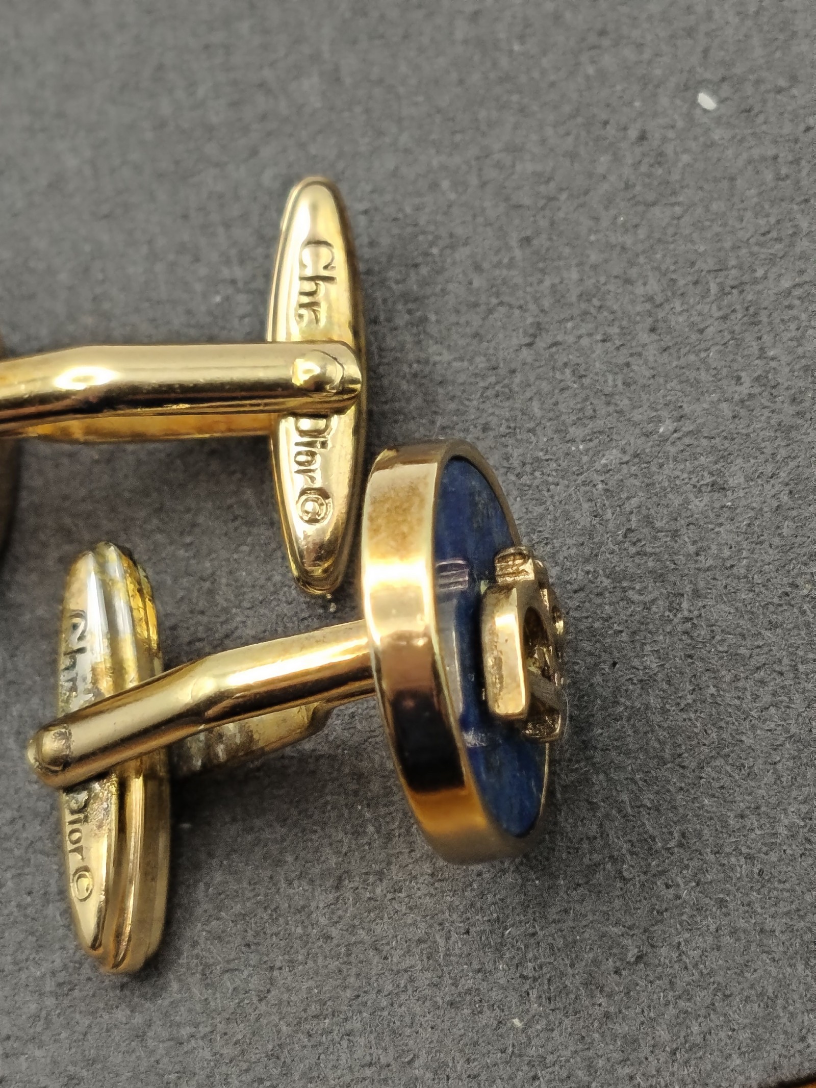 Dior Blue Round Logo Cufflinks with Gift Box Other image 7