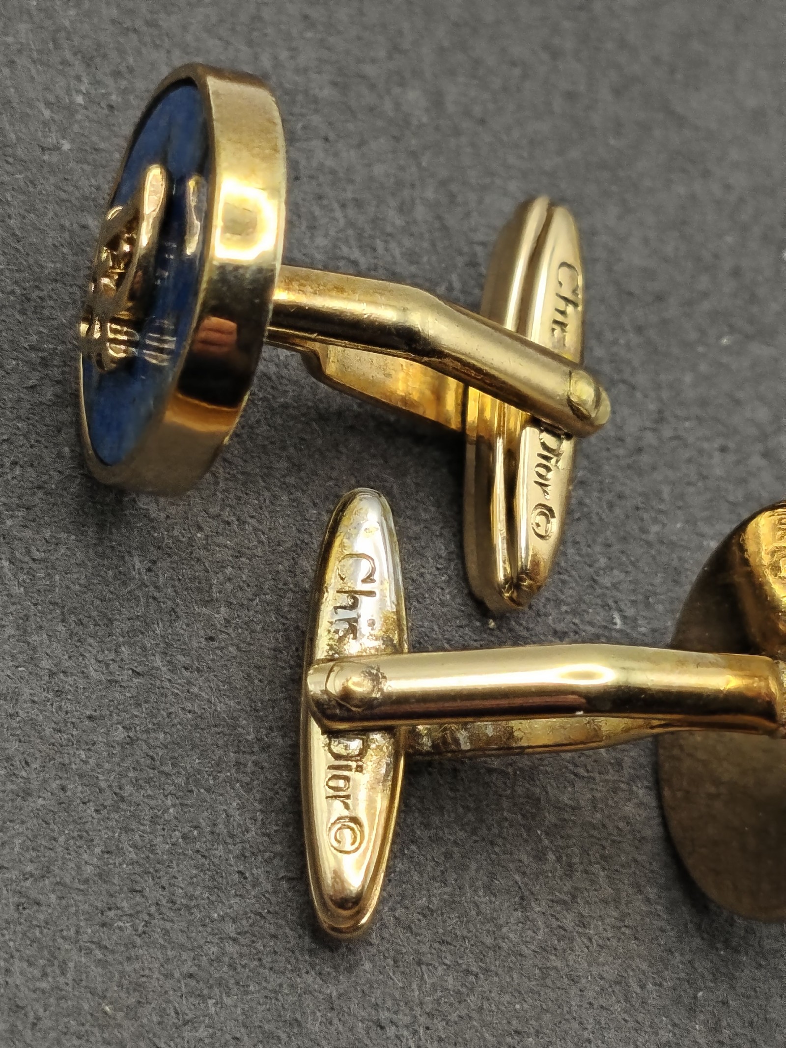 Dior Blue Round Logo Cufflinks with Gift Box Other image 8