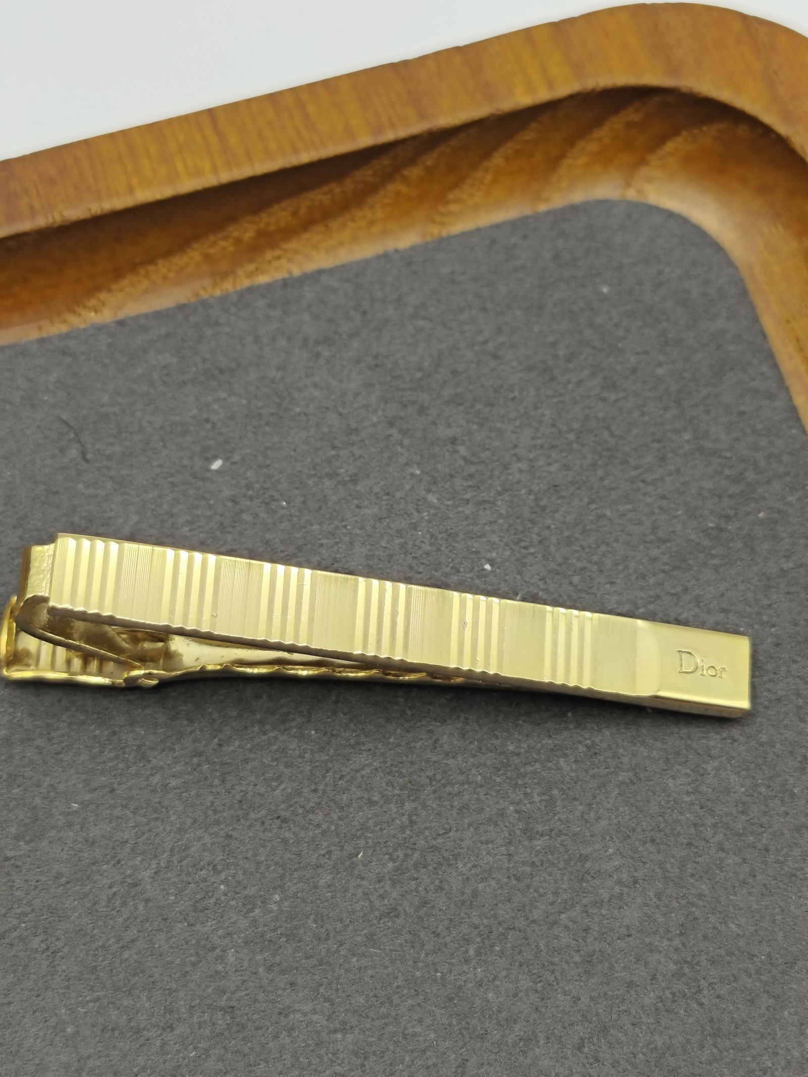 Dior Gold Tone Metal Tie Clip Other image 3