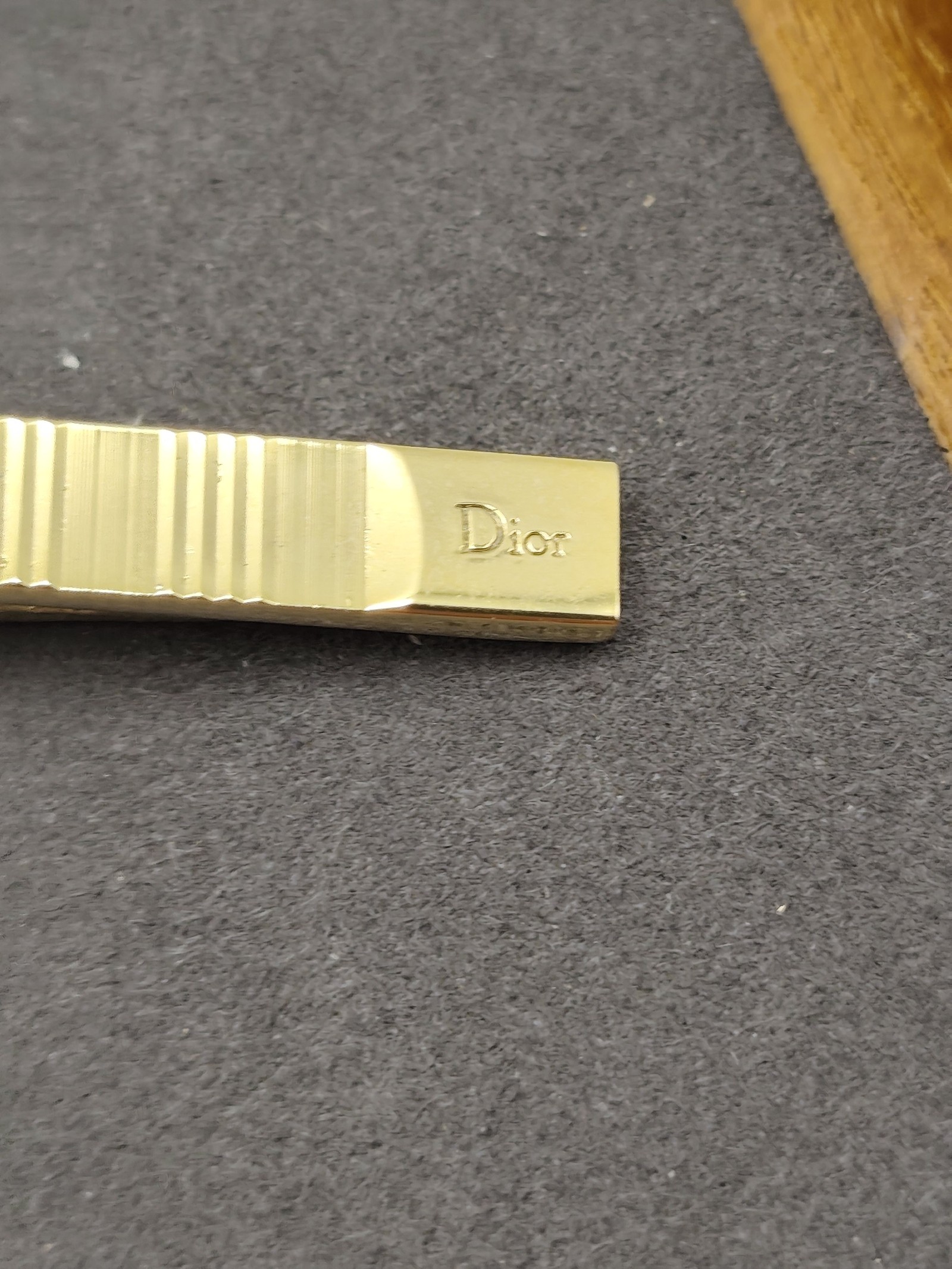 Dior Gold Tone Metal Tie Clip Other image 4
