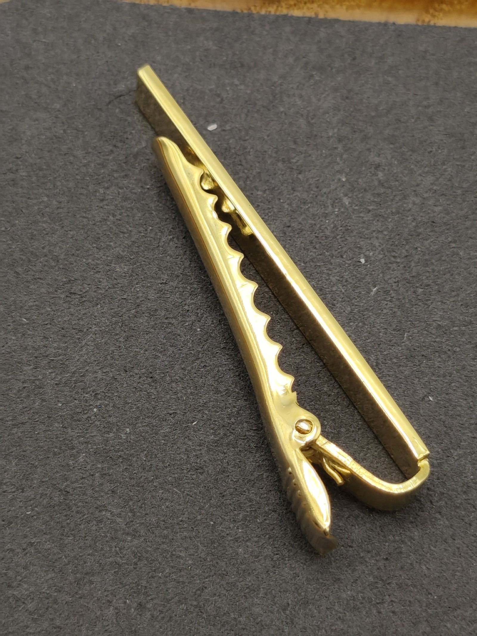 Dior Gold Tone Metal Tie Clip Other image 8